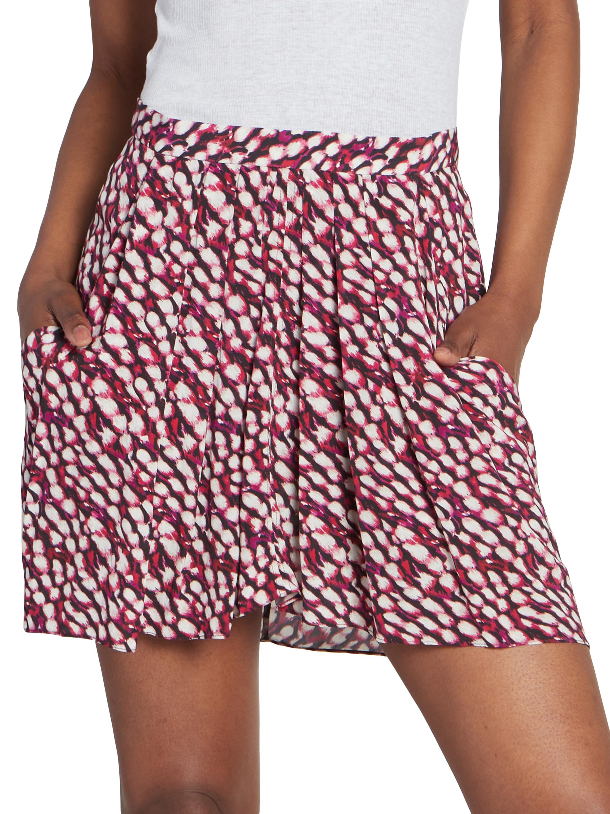 MARANT ÉTOILE Sornel abstract-print mini shorts - Blue