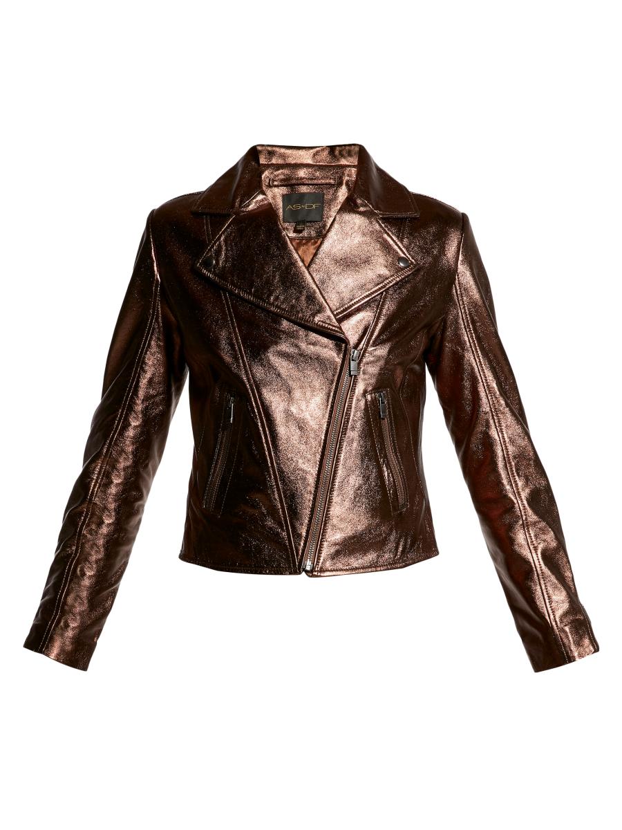 AS by DF Elodie Upcycled Leather Jacket | Saks Fifth Avenue