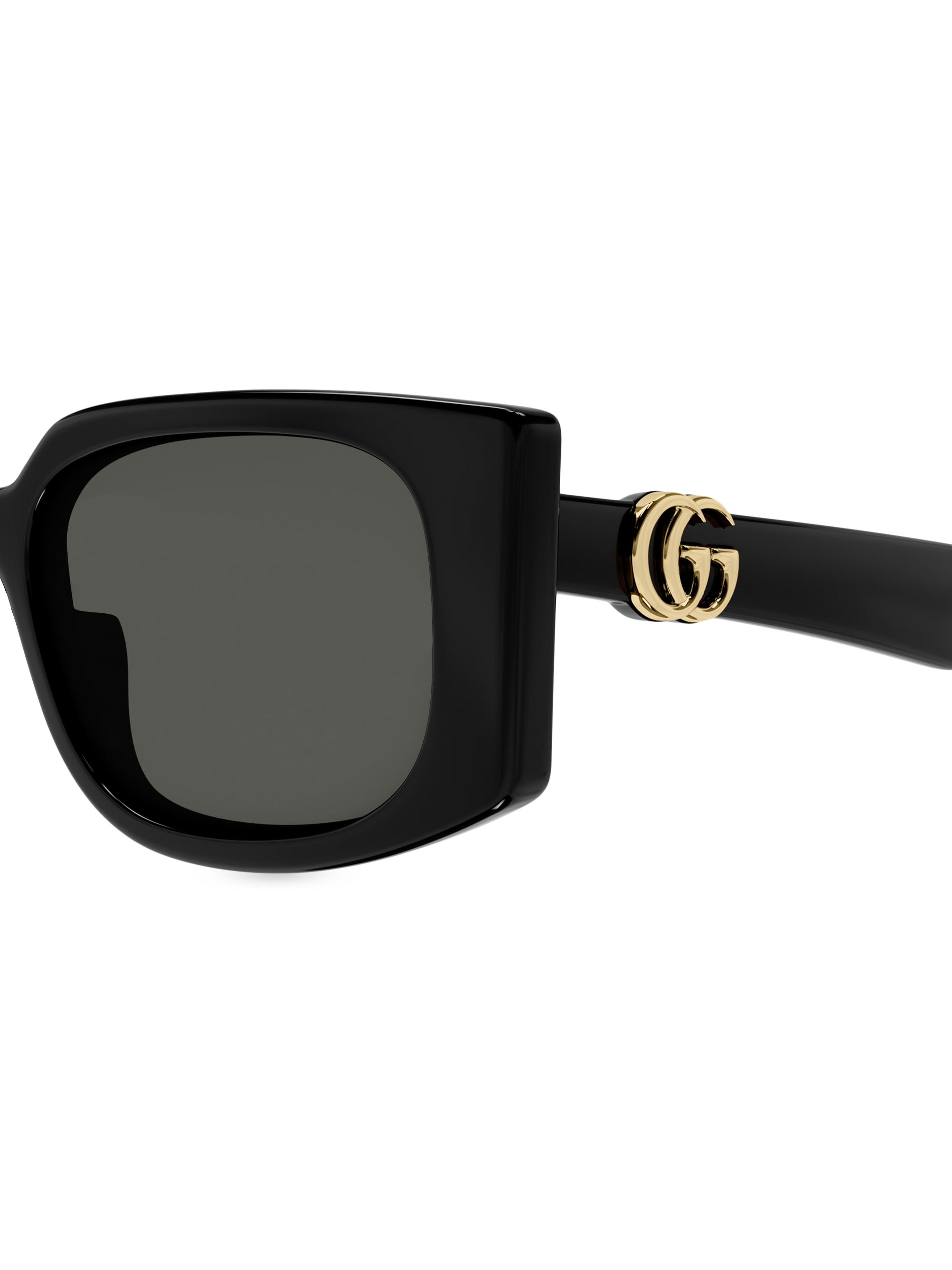 Gucci GG Generation Light 55MM Rectangular Sunglasses | Saks Fifth