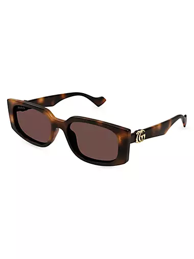 GG Generation Light 55MM Rectangular Sunglasses