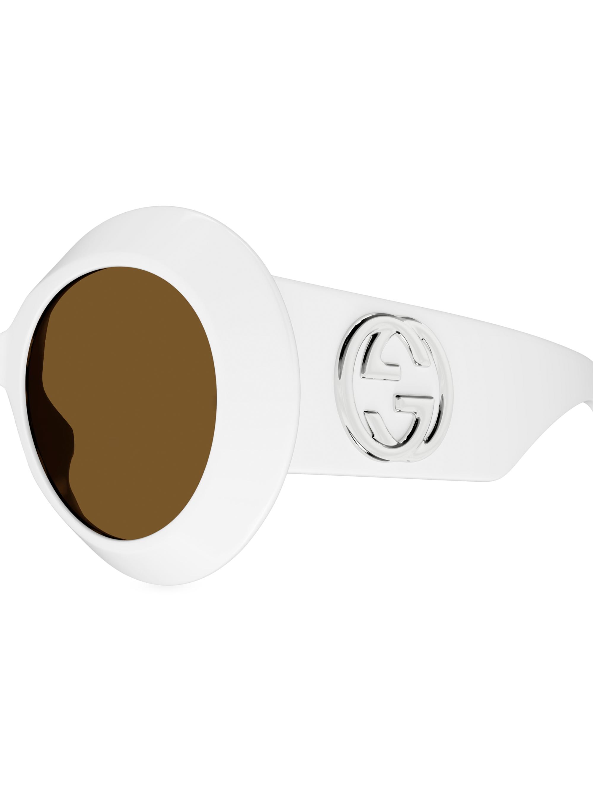 Gucci Fashion Show 54MM Round Sunglasses | Saks Fifth Avenue