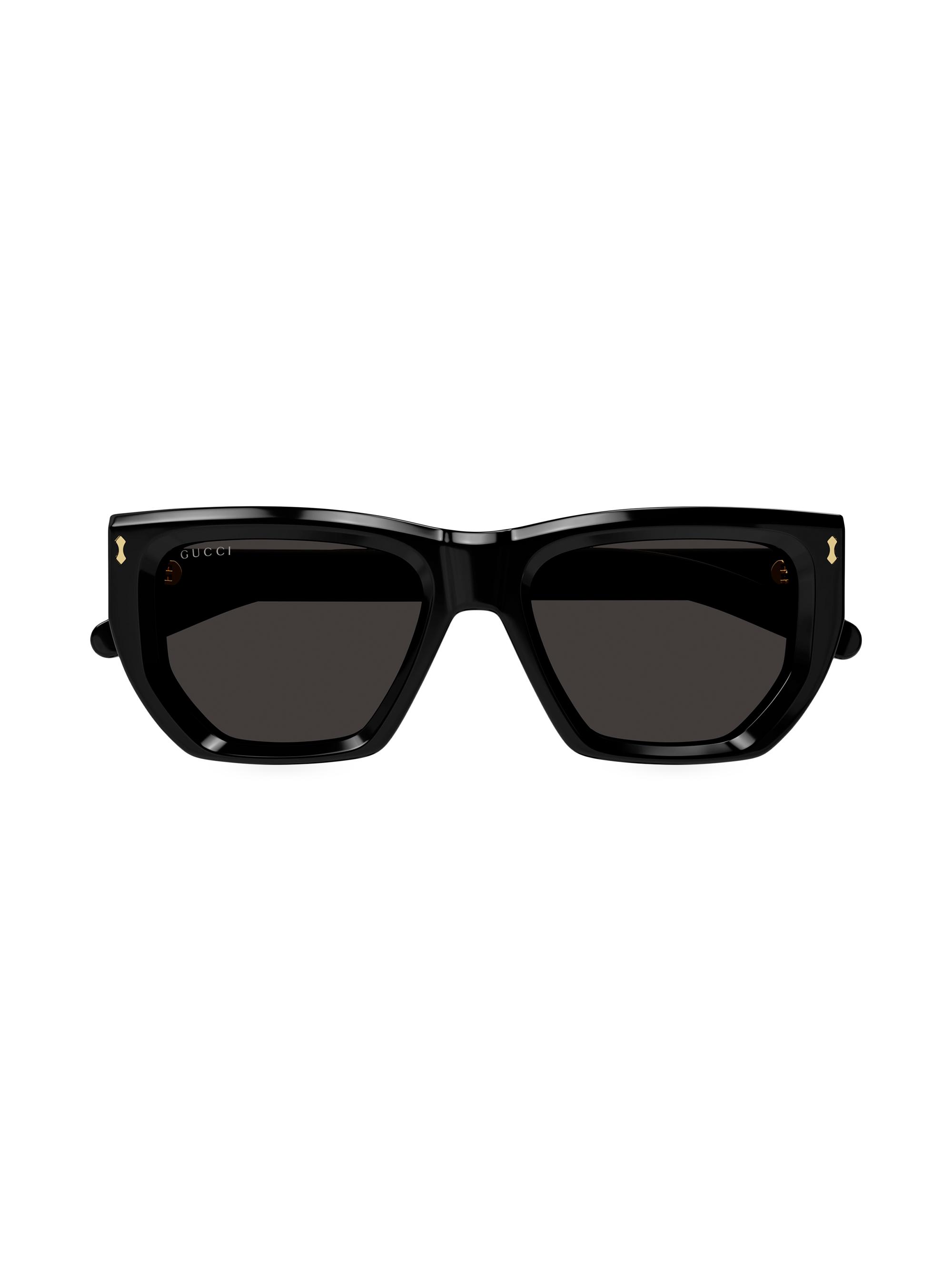 Gucci Rivetto 53MM Geometric Sunglasses | Saks Fifth Avenue