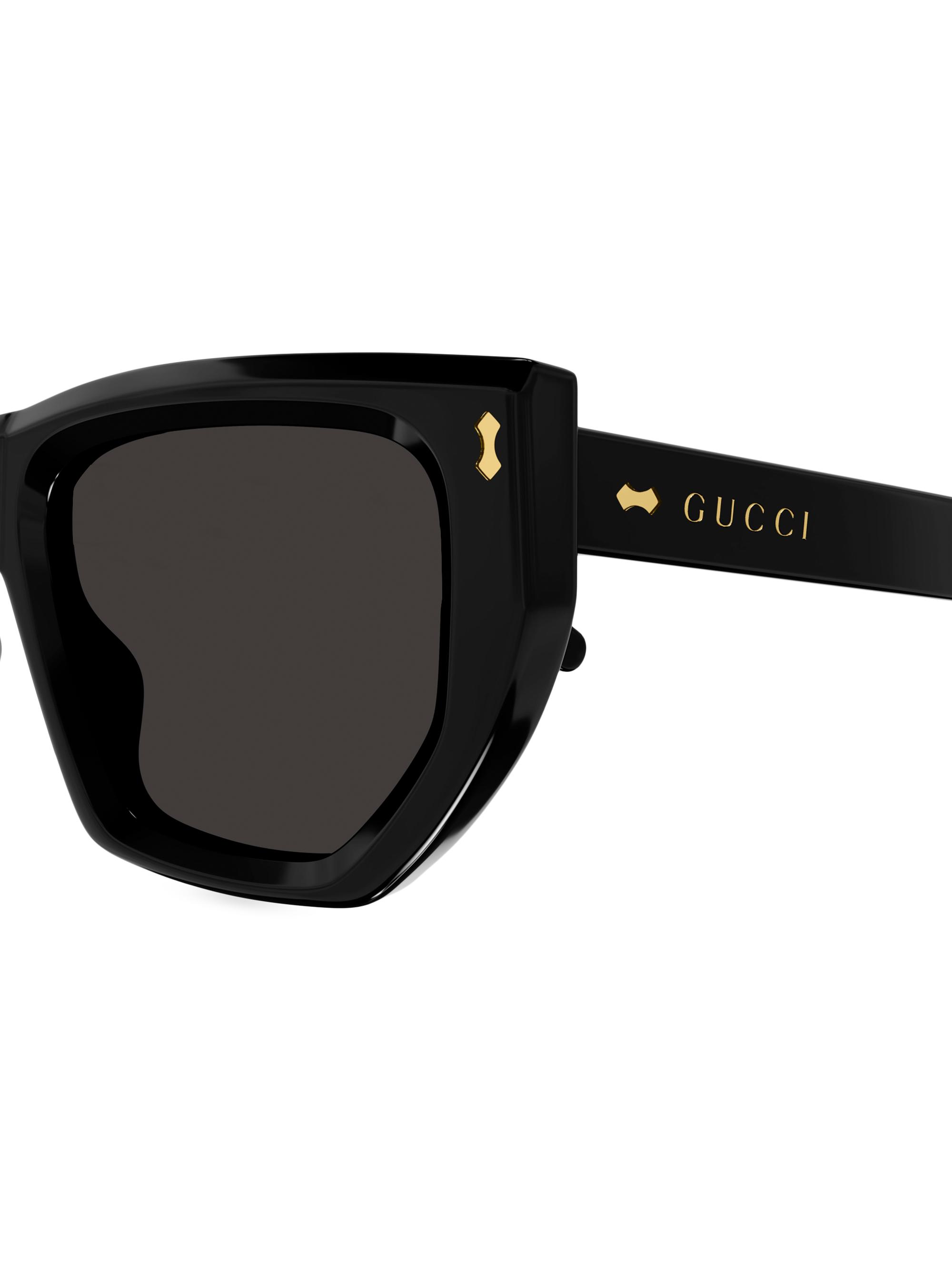 Gucci Rivetto 53MM Geometric Sunglasses | Saks Fifth Avenue