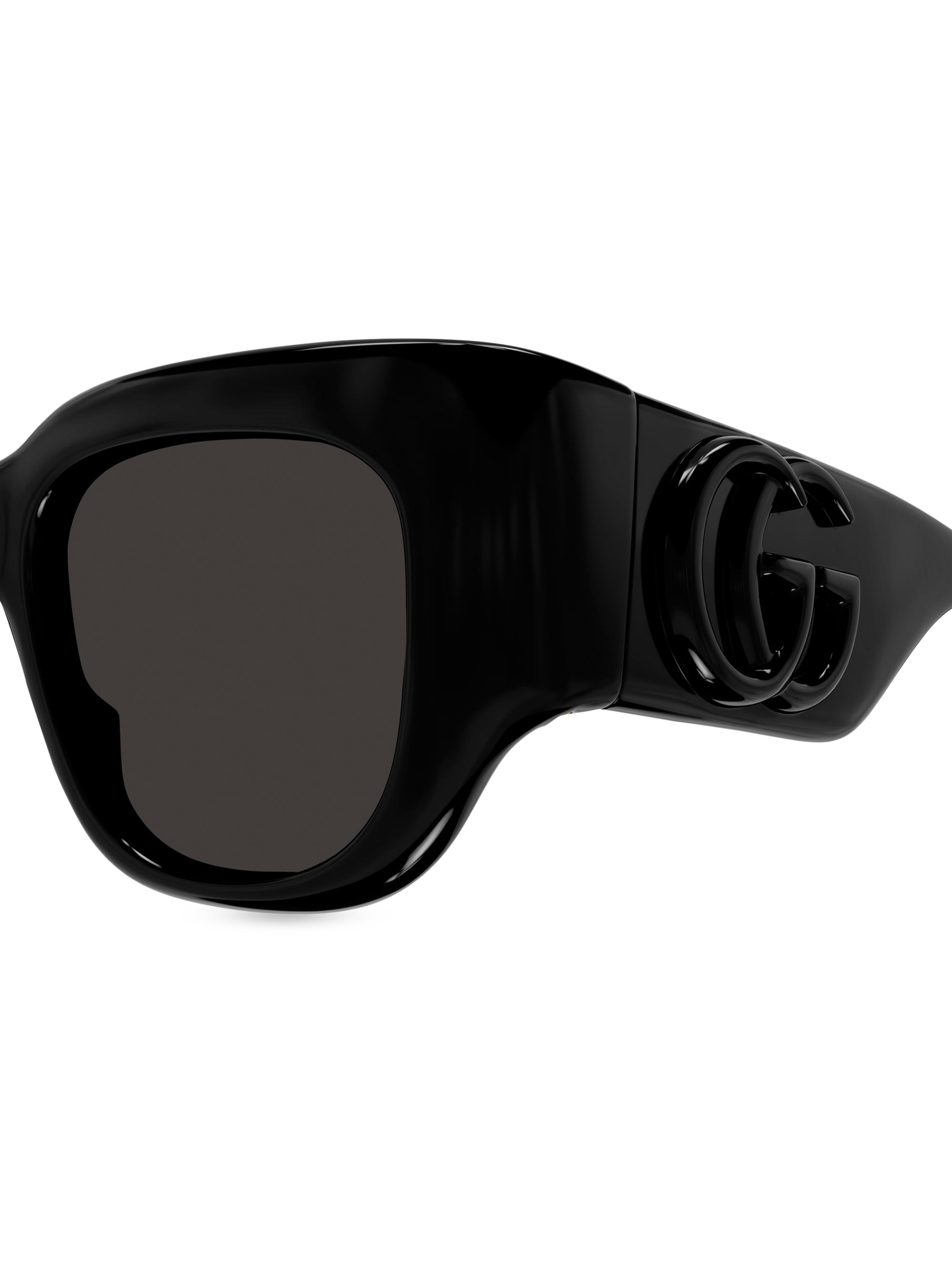 Gucci Marmont Monocolor 53MM Squared Sunglasses | Saks Fifth