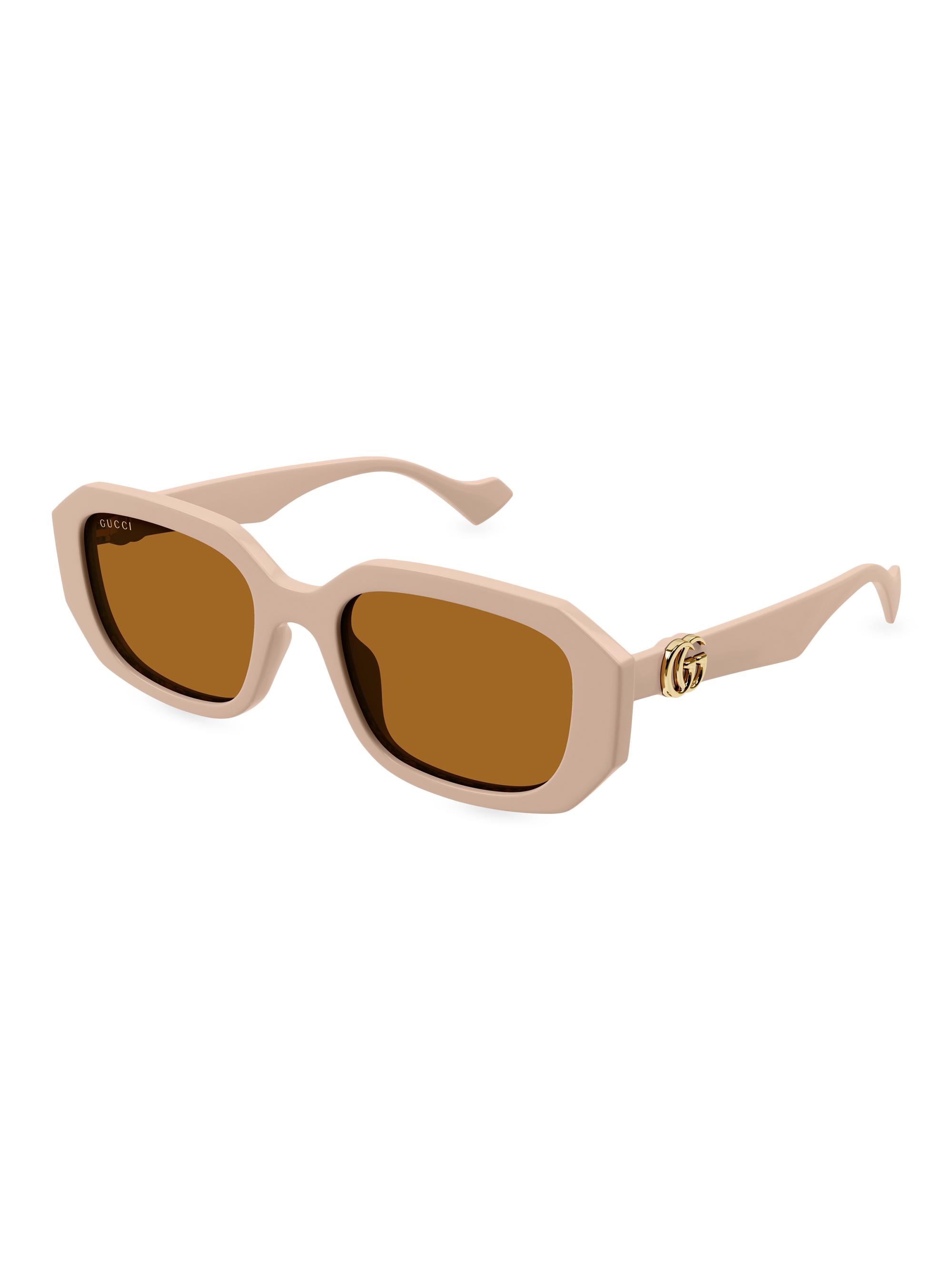 GUCCI グッチ サングラス GG ブラウン Gucci GG Generation Light 54MM Rectangular Sunglasses | Saks Fifth