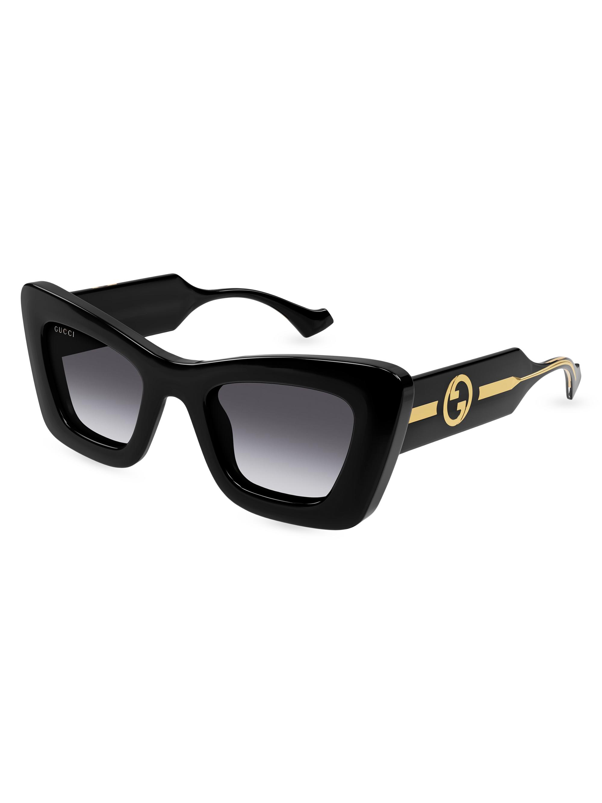 Gucci La Piscine 49MM Cat-Eye Sunglasses | Saks Fifth Avenue