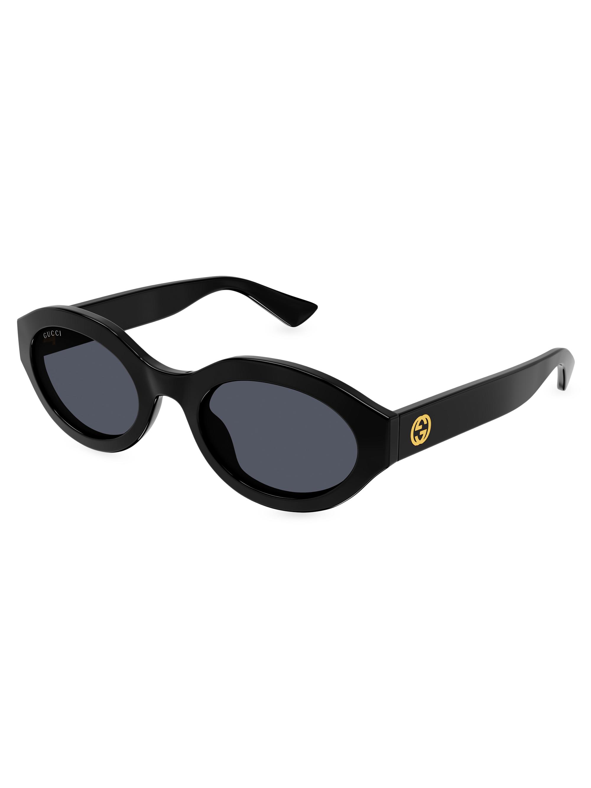 Gucci Minimal GG 53MM Oval Sunglasses | Saks Fifth Avenue