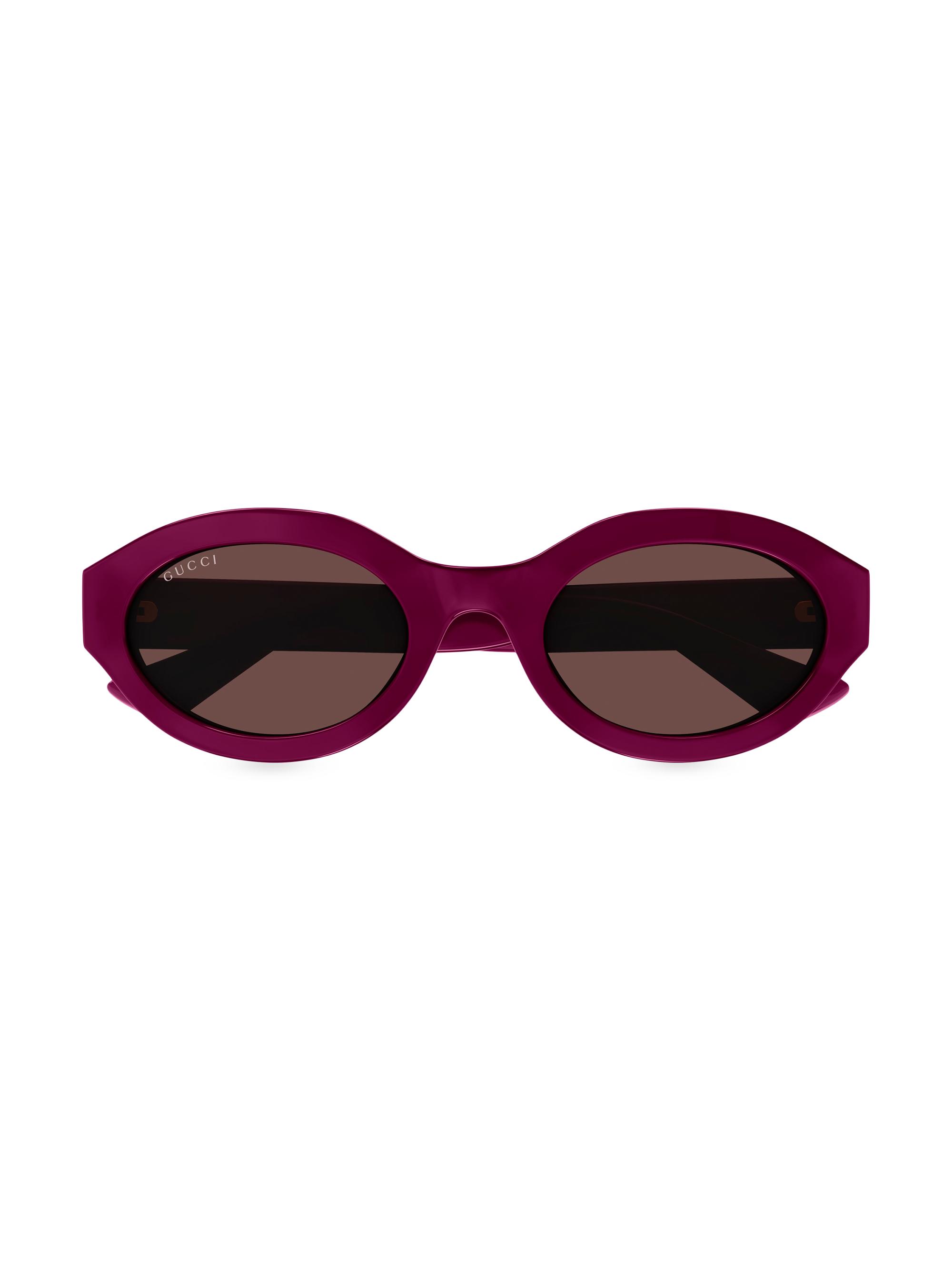 Gucci Minimal GG 53MM Oval Sunglasses | Saks Fifth Avenue display picture 2