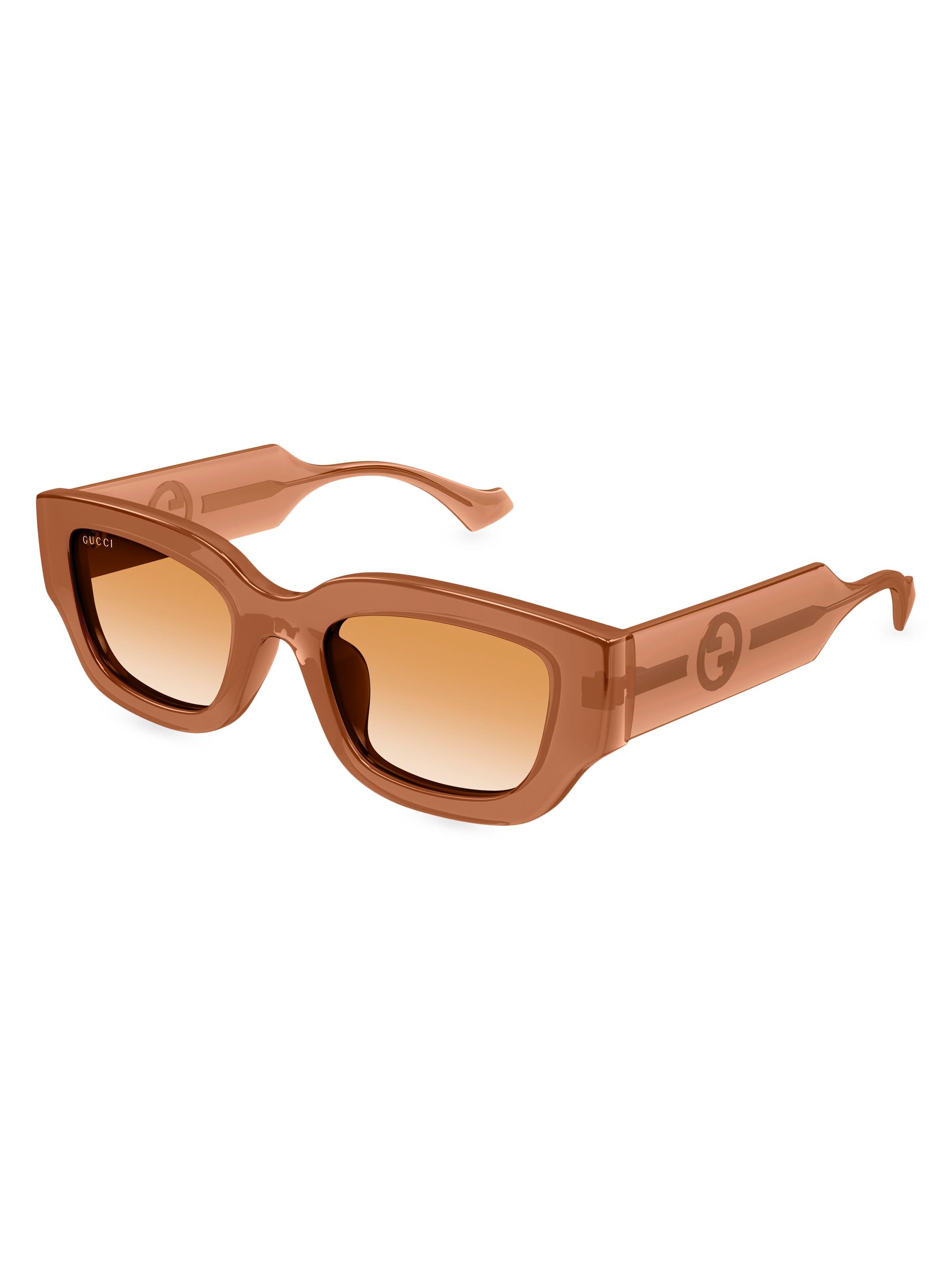 Gucci Minimal GG 53MM Oval Sunglasses | Saks Fifth Avenue