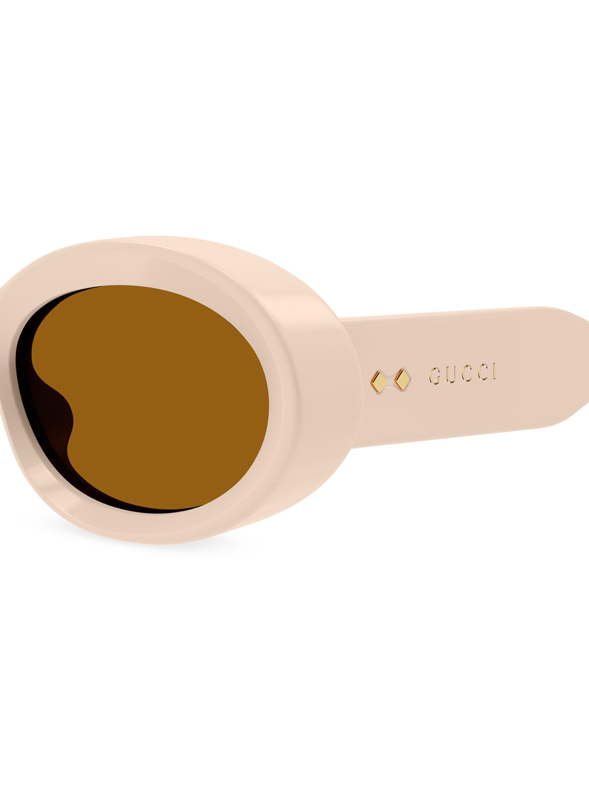 Gucci Thickness 54MM Oval Sunglasses | Saks Fifth Avenue