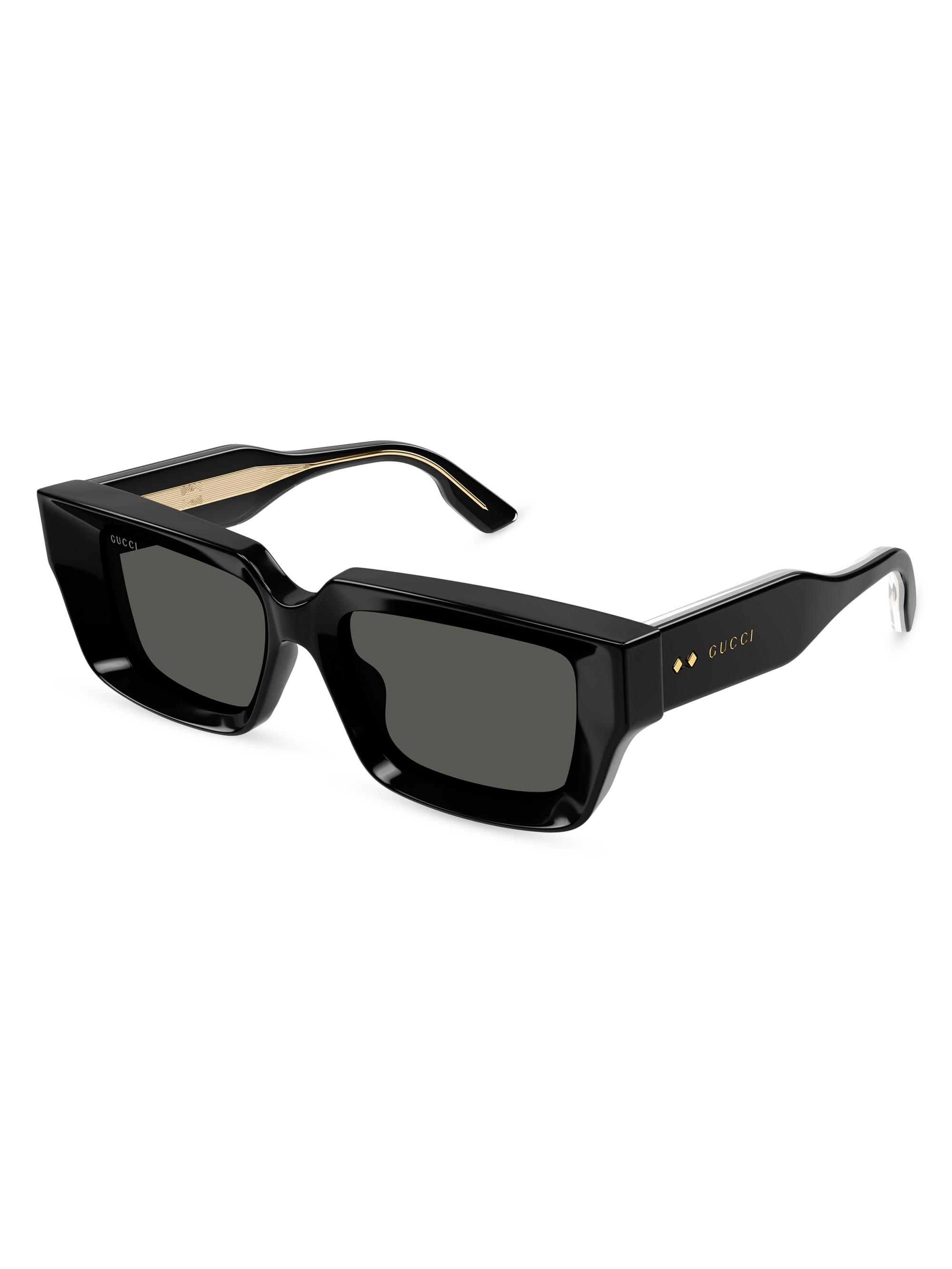 Gucci Thickness 54MM Rectangular Sunglasses | Saks Fifth Avenue