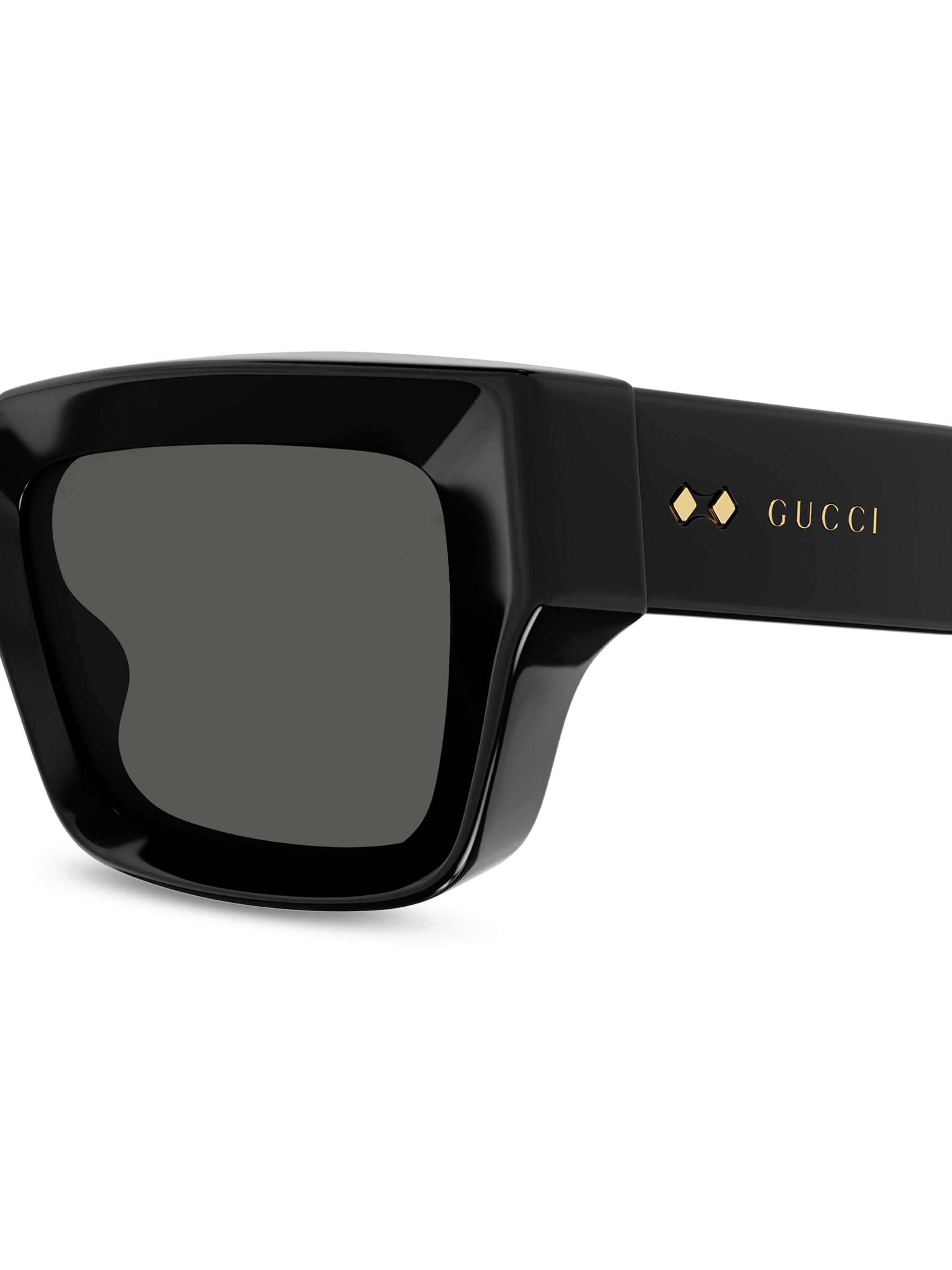 Gucci Thickness 54MM Rectangular Sunglasses | Saks Fifth Avenue