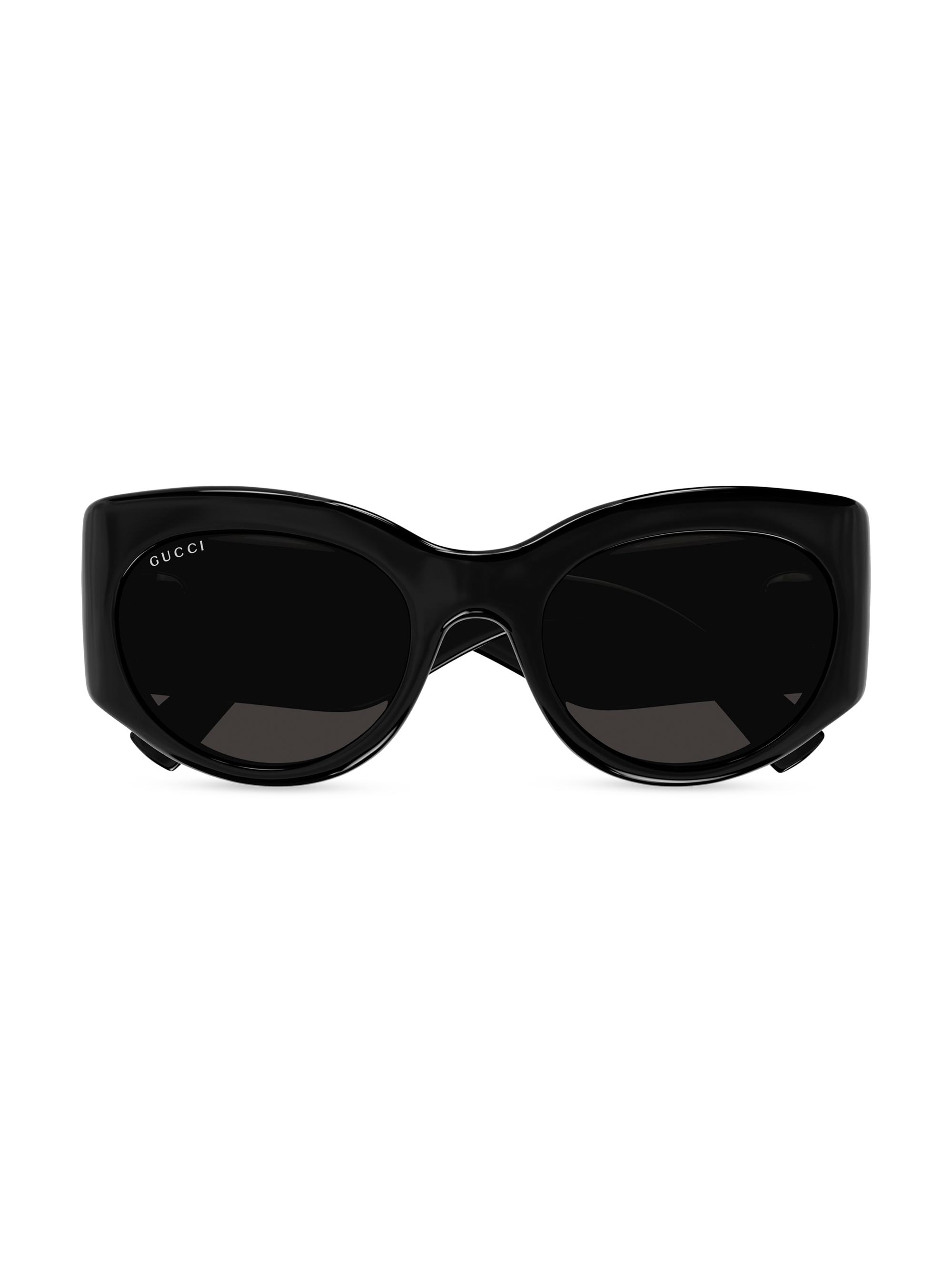 Gucci Marmont Monocolor 53MM Round Sunglasses | Saks Fifth Avenue