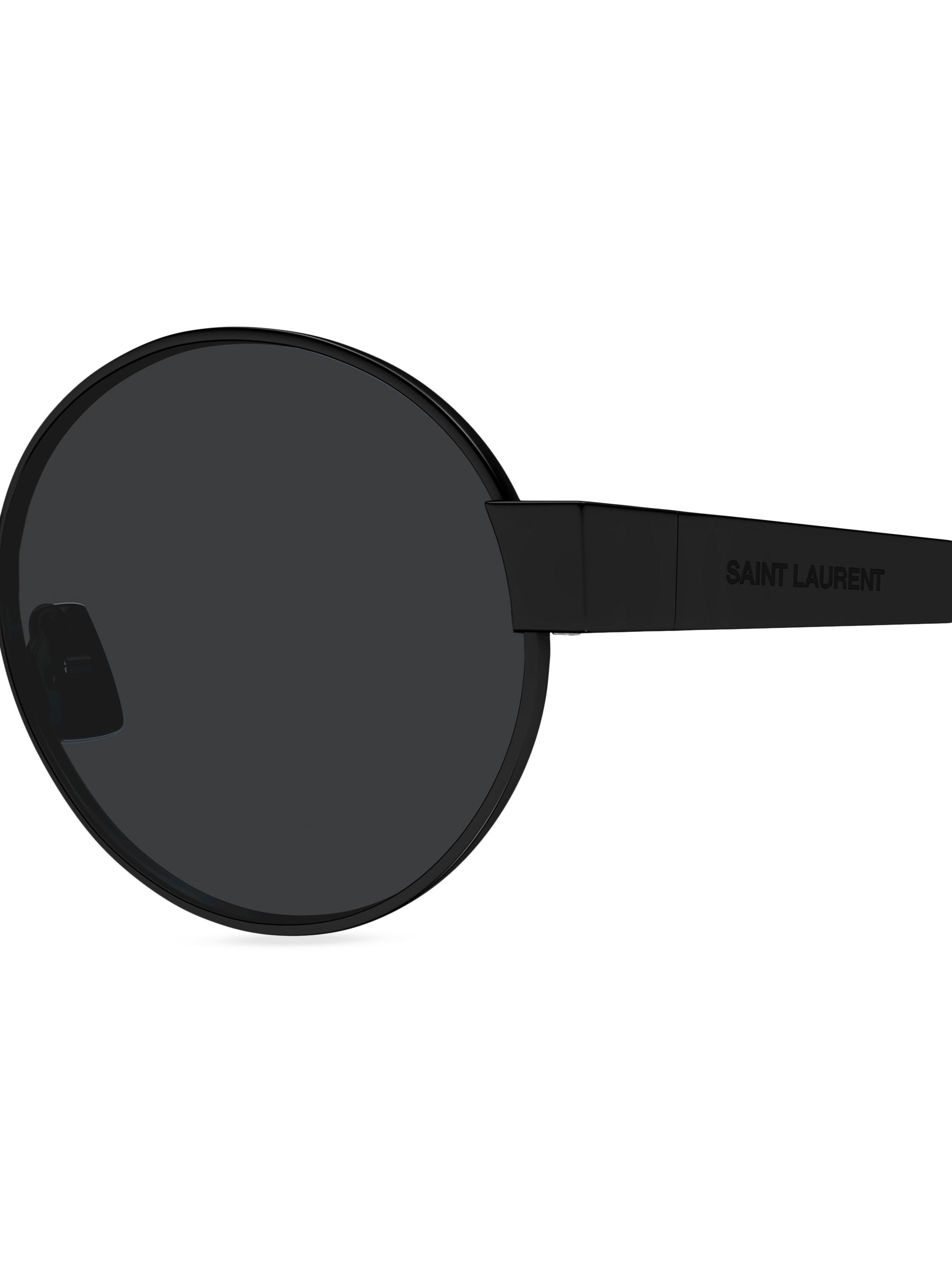 ☆Glam Lips☆Vネックサムホールプルオーバー☆ Saint Laurent Feminine Fashion Icons 55MM Oval Metal Sunglasses