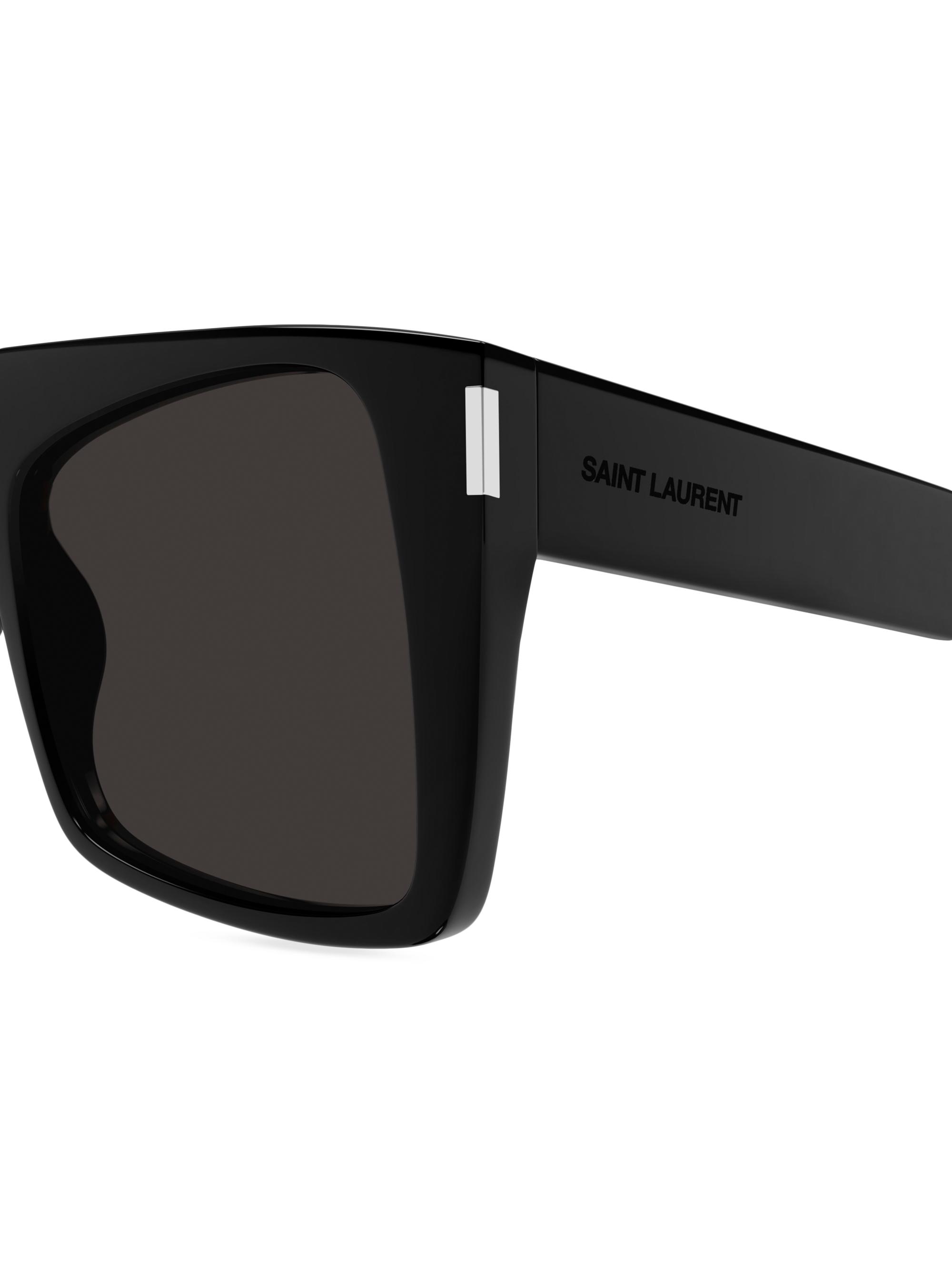 Saint Laurent 58MM Acetate Shield Sunglasses | Saks Fifth Avenue
