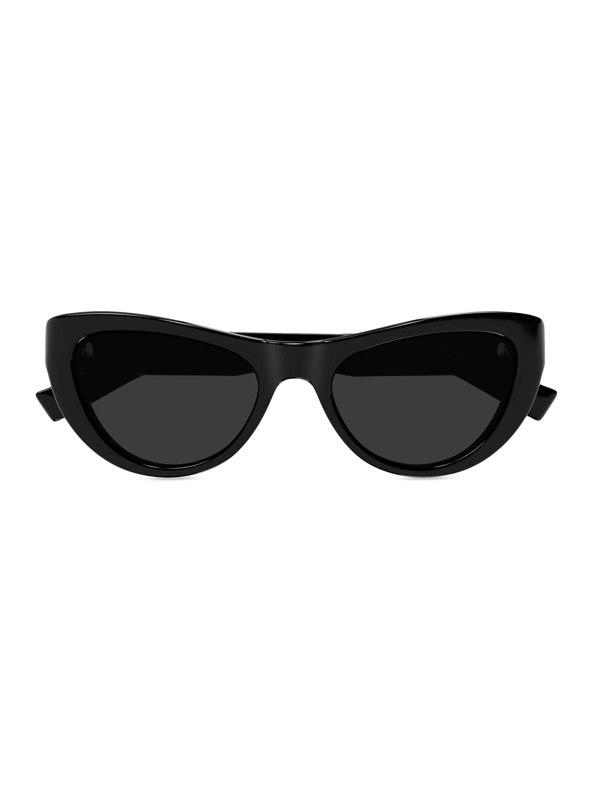 Saint Laurent Script 53MM Cat-Eye Sunglasses | Saks Fifth Avenue