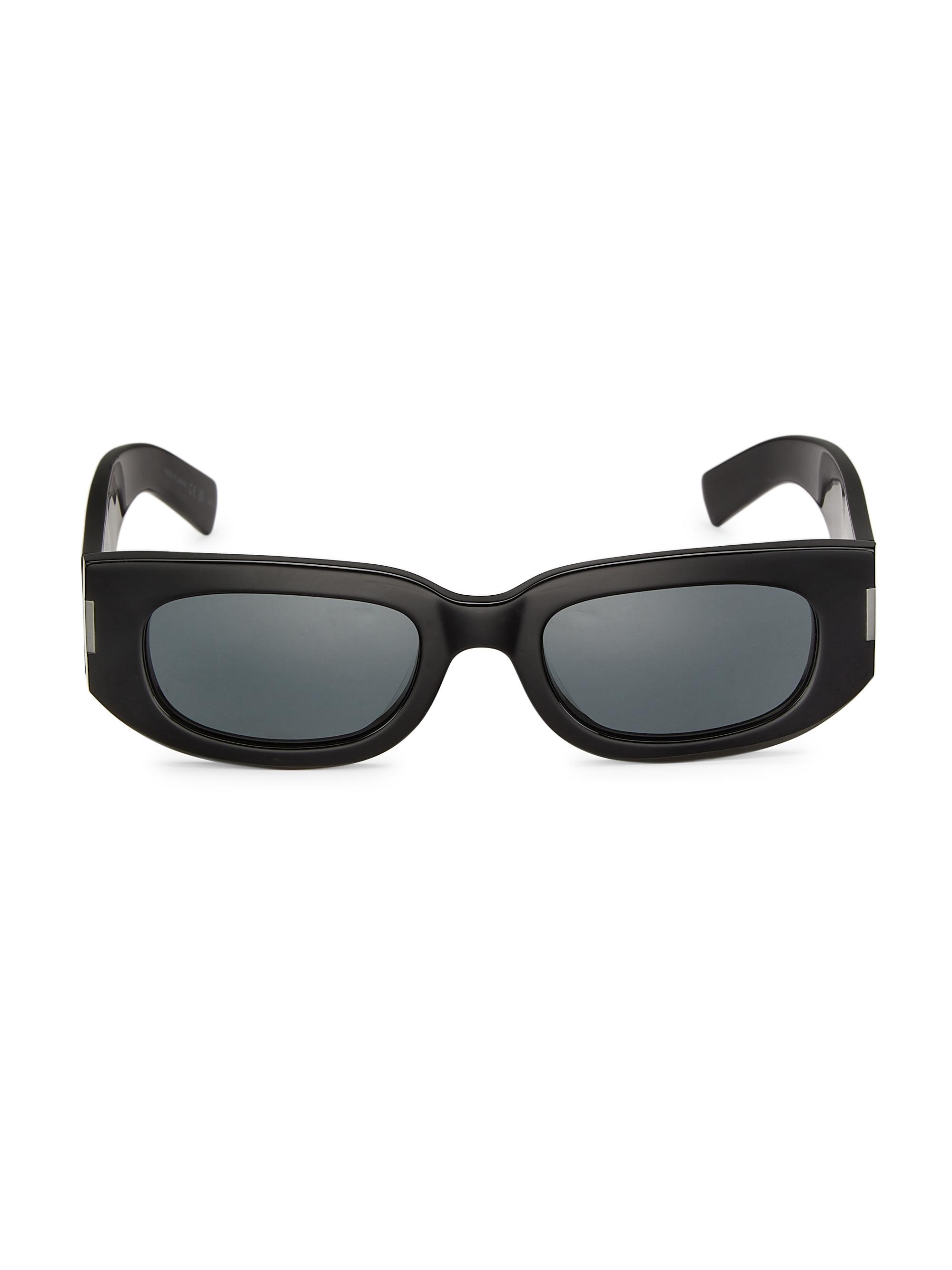 Saint Laurent Bold Corner Angle 51MM Oval Acetate Sunglasses