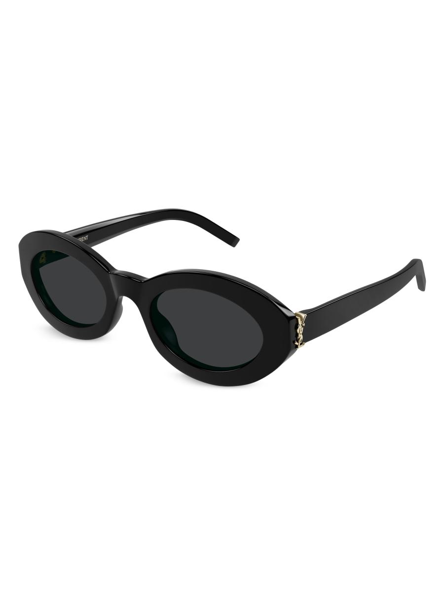 Saint Laurent Monogram Hinge 52MM Acetate Oval Sunglasses