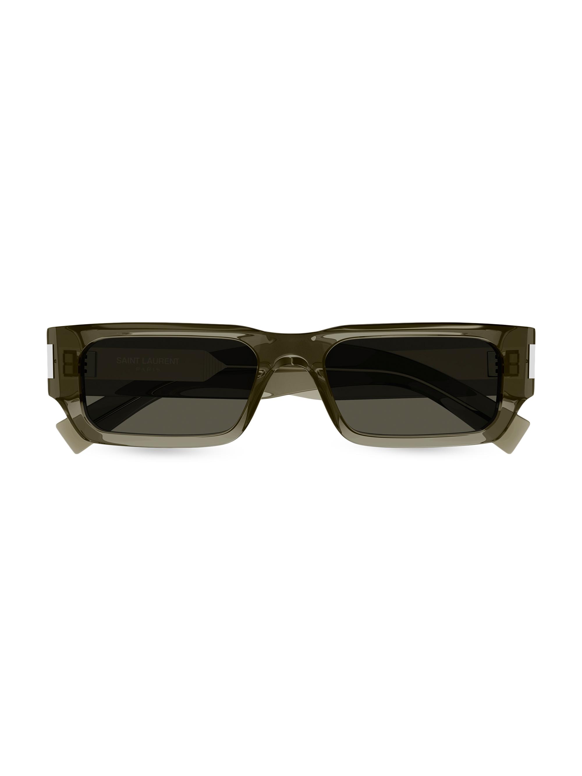 Saint Laurent Naked Wirecore 54MM Rectangular Sunglasses | Saks