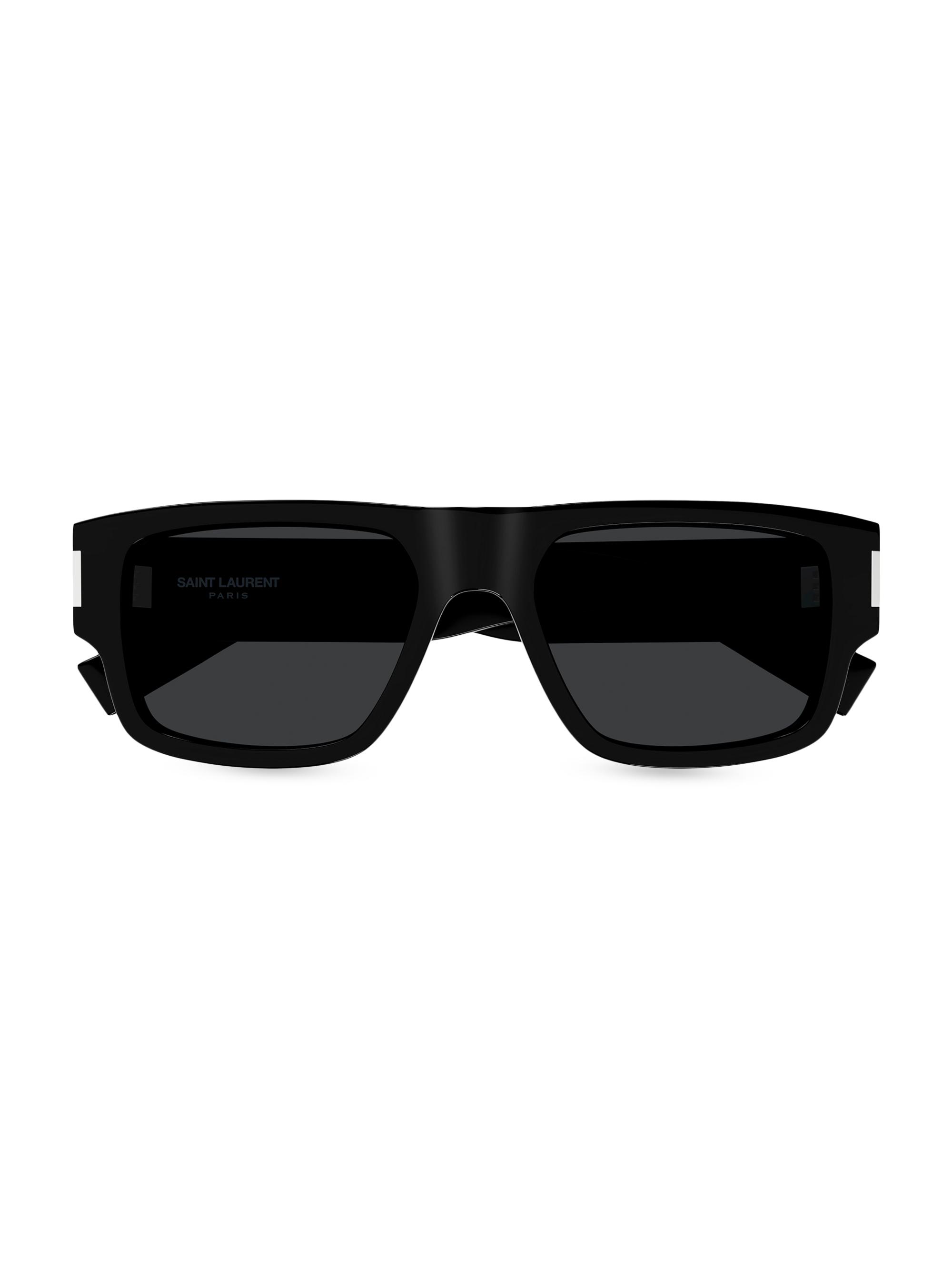 Saint Laurent Naked Wirecore 55MM Square Sunglasses | Saks Fifth
