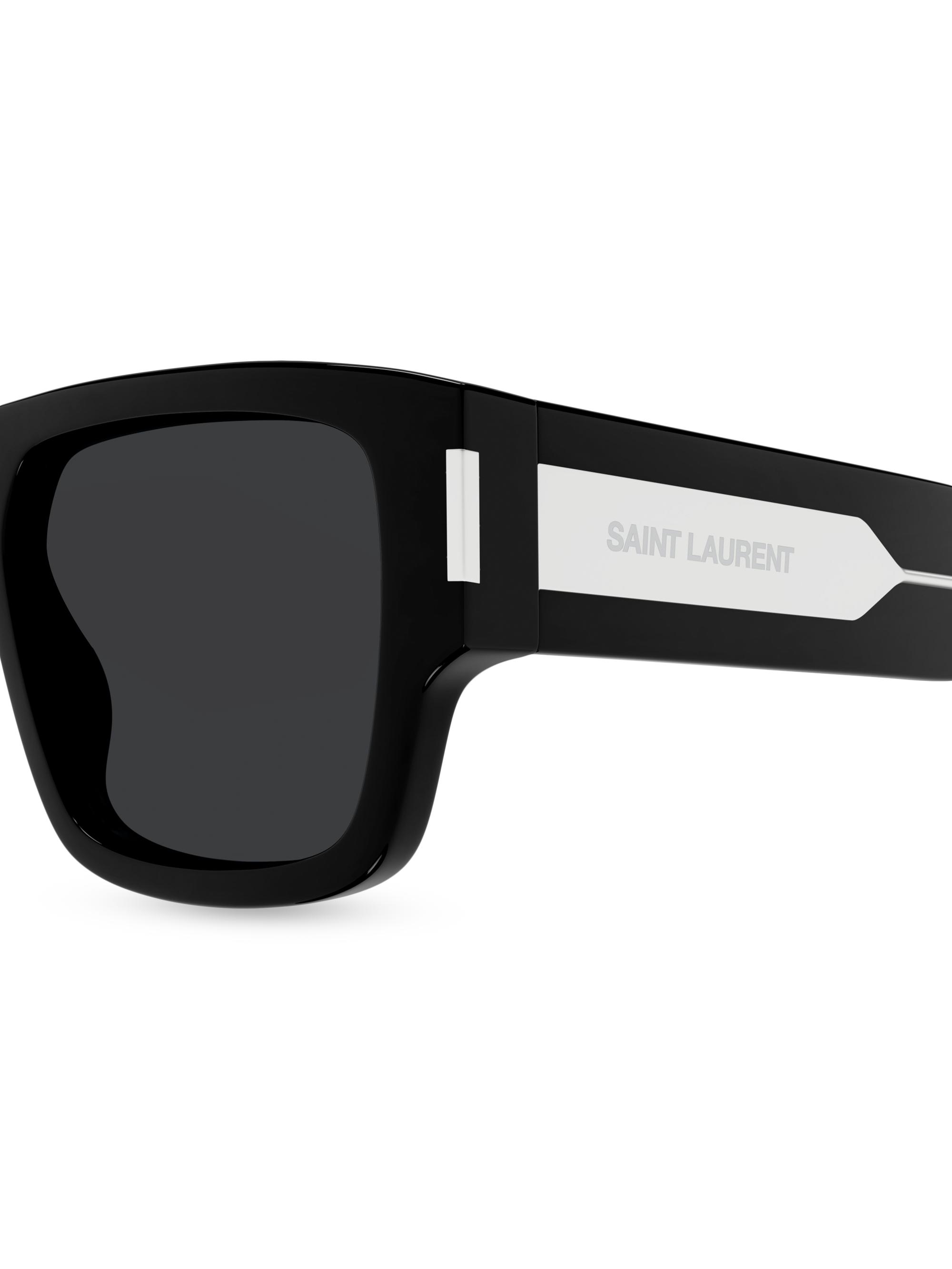 Saint Laurent Naked Wirecore 55MM Square Sunglasses | Saks