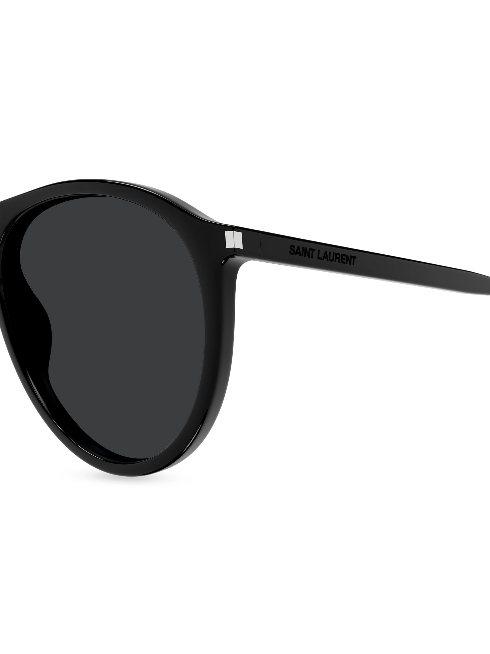 Saint Laurent Thin Acetate 56MM Pilot Sunglasses | Saks Fifth Avenue