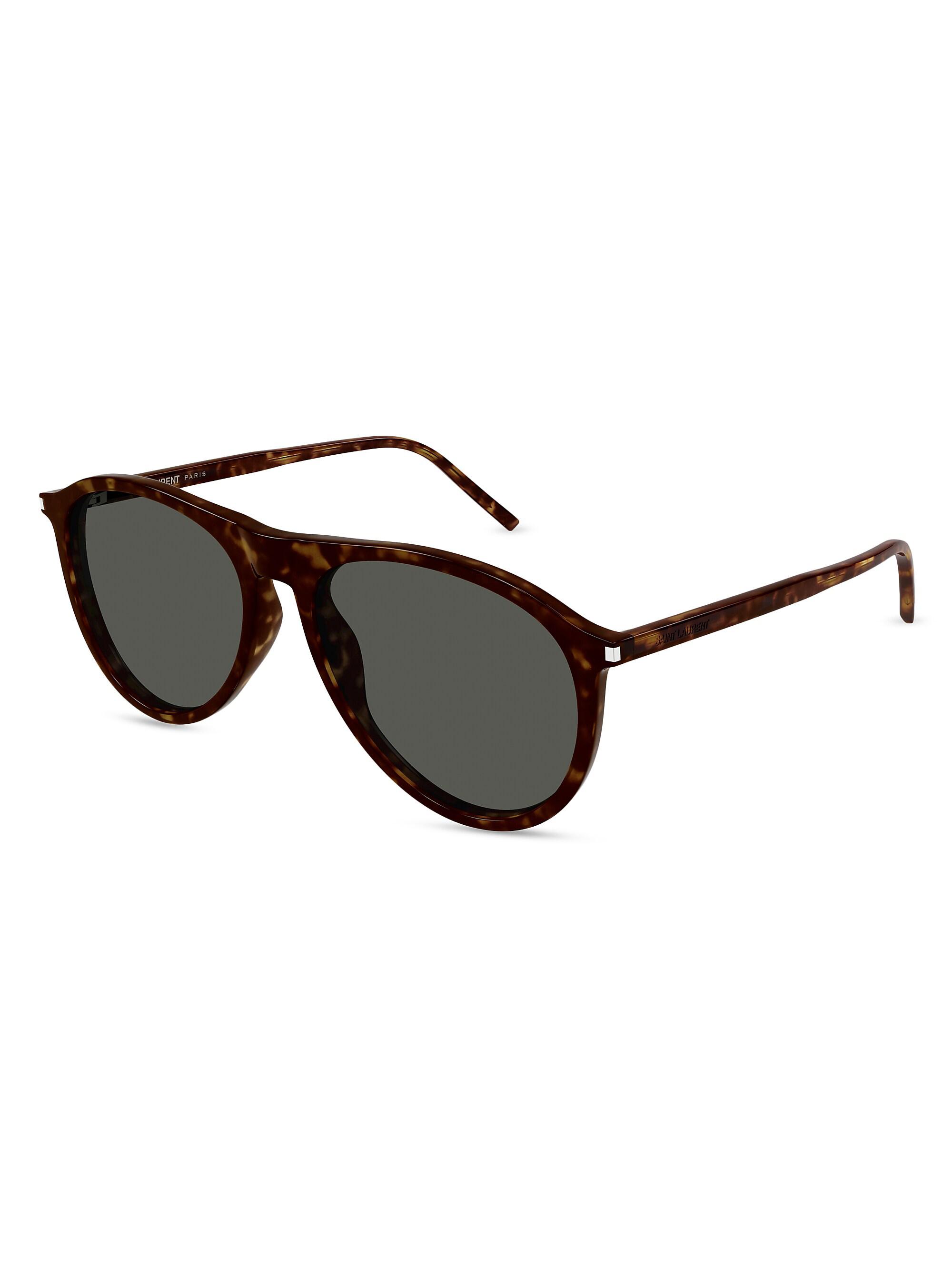 Saint Laurent Naked Wirecore 55MM Square Sunglasses | Saks Fifth