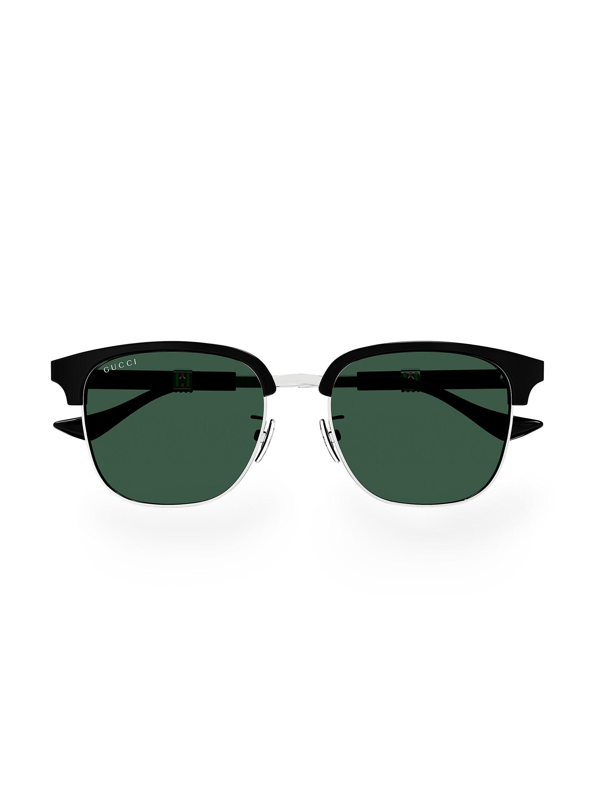 Gucci Running Web Panthos 55MM Sunglasses | Saks Fifth Avenue