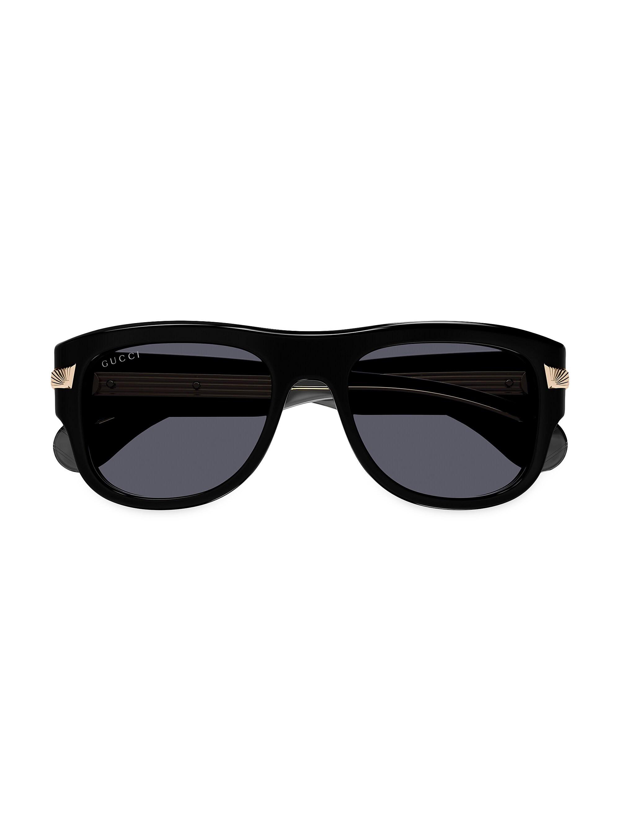 Gucci New York 30's 54MM Square Sunglasses | Saks Fifth Avenue