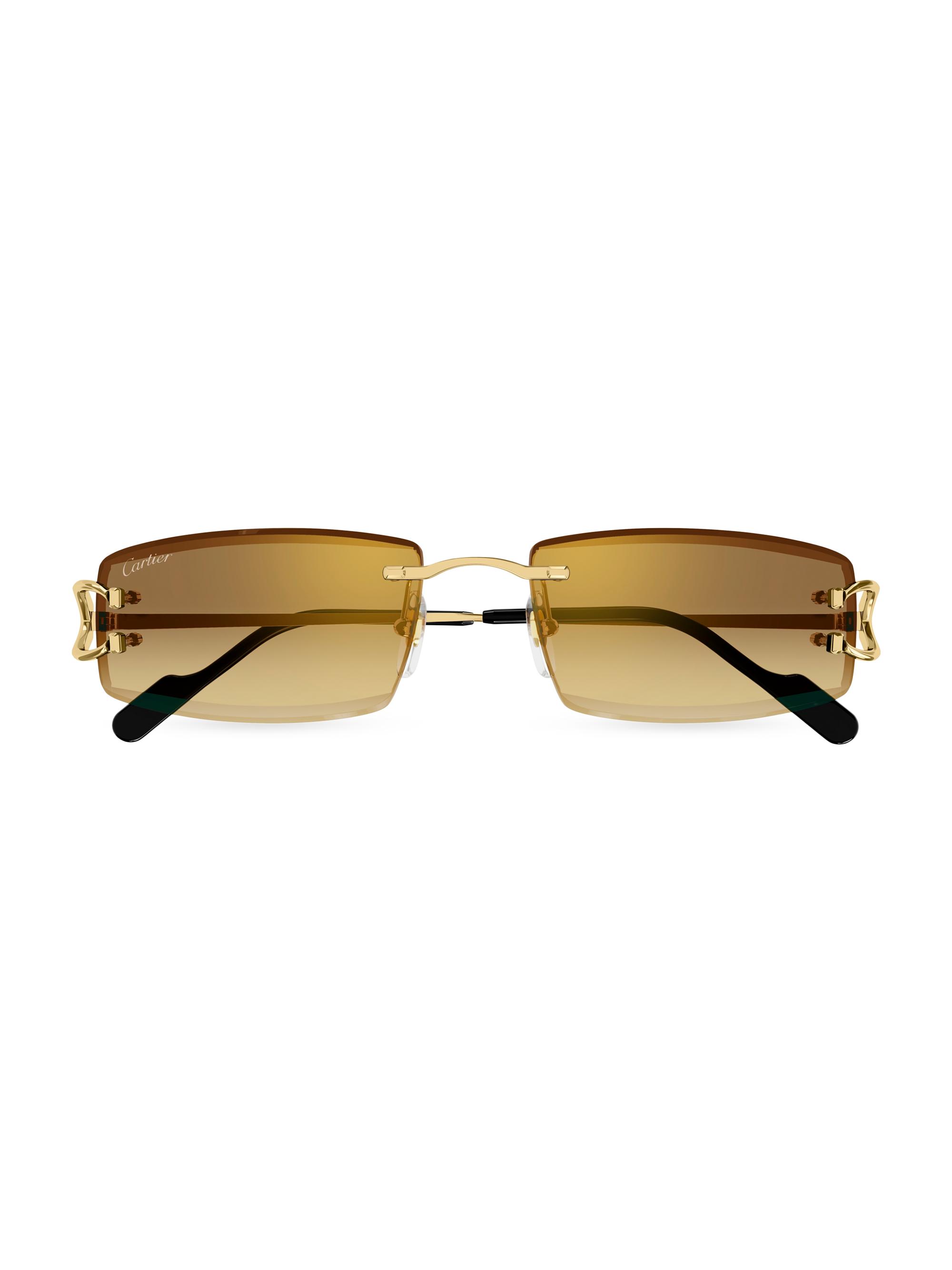 Cartier Paris サングラス Cartier C Decor 56MM Rectangular Sunglasses | Saks Fifth Avenue