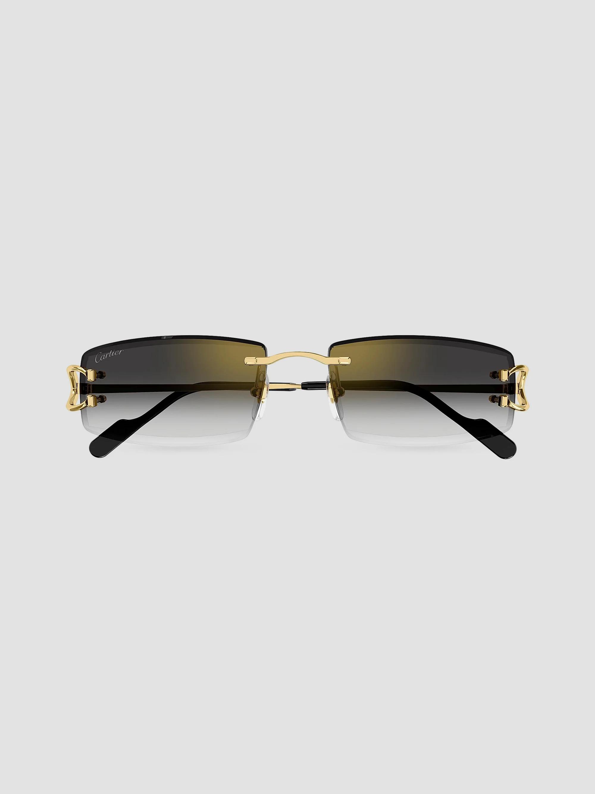 Cartier C Decor 56MM Rectangular Sunglasses | Saks Fifth Avenue