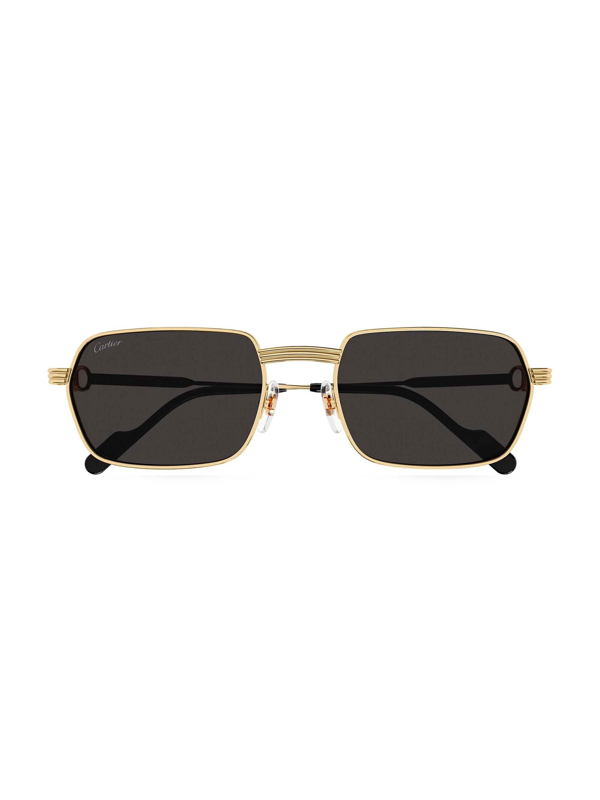 Cartier Première de Cartier 56MM Square Sunglasses | Saks Fifth Avenue