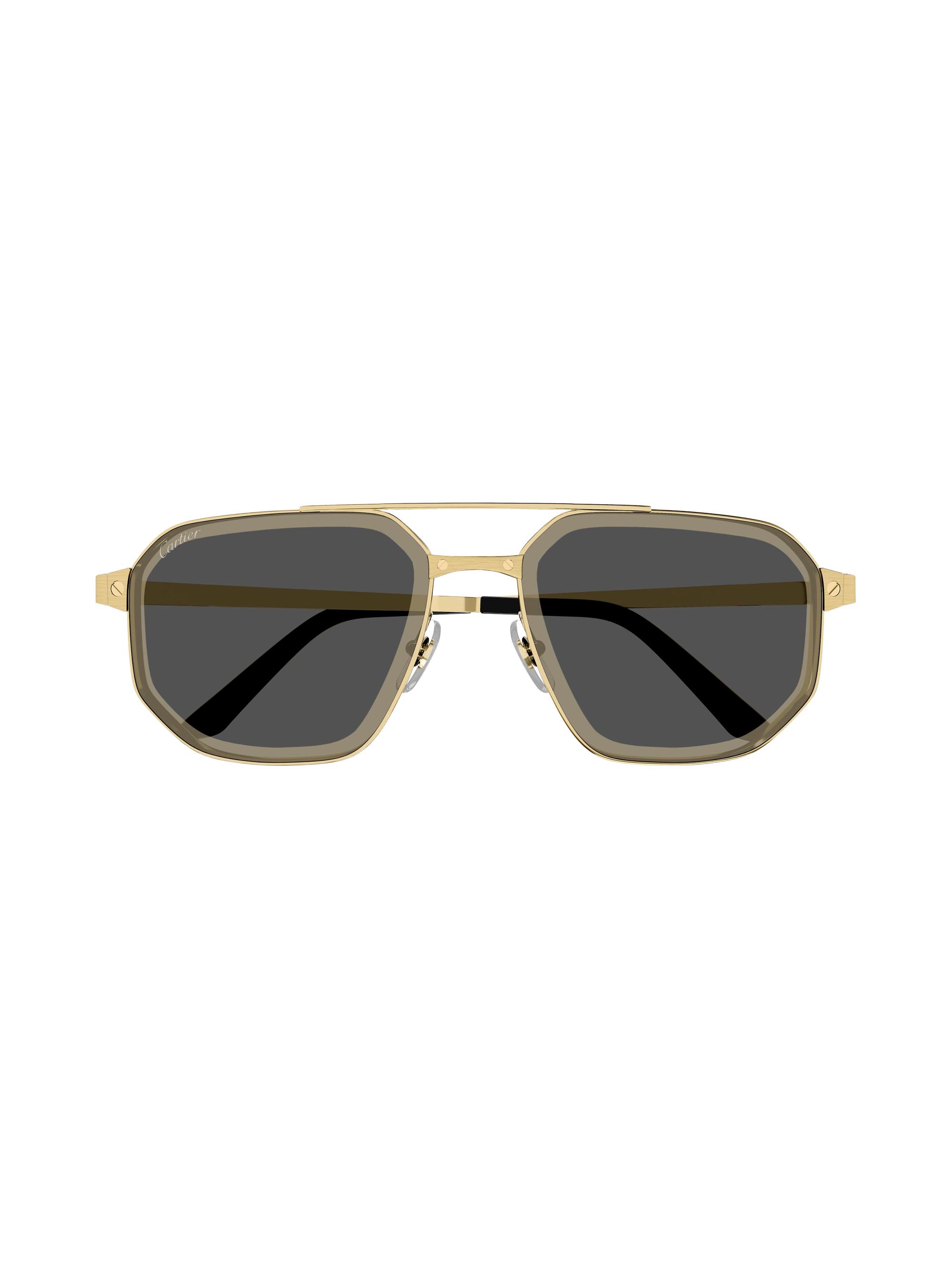 Cartier Santos Classic 60MM Navigator Sunglasses | Saks Fifth Avenue