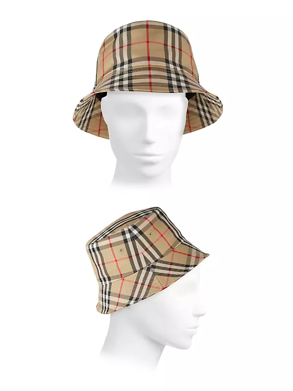 Shop Burberry Check Bucket Hat | Saks Fifth Avenue