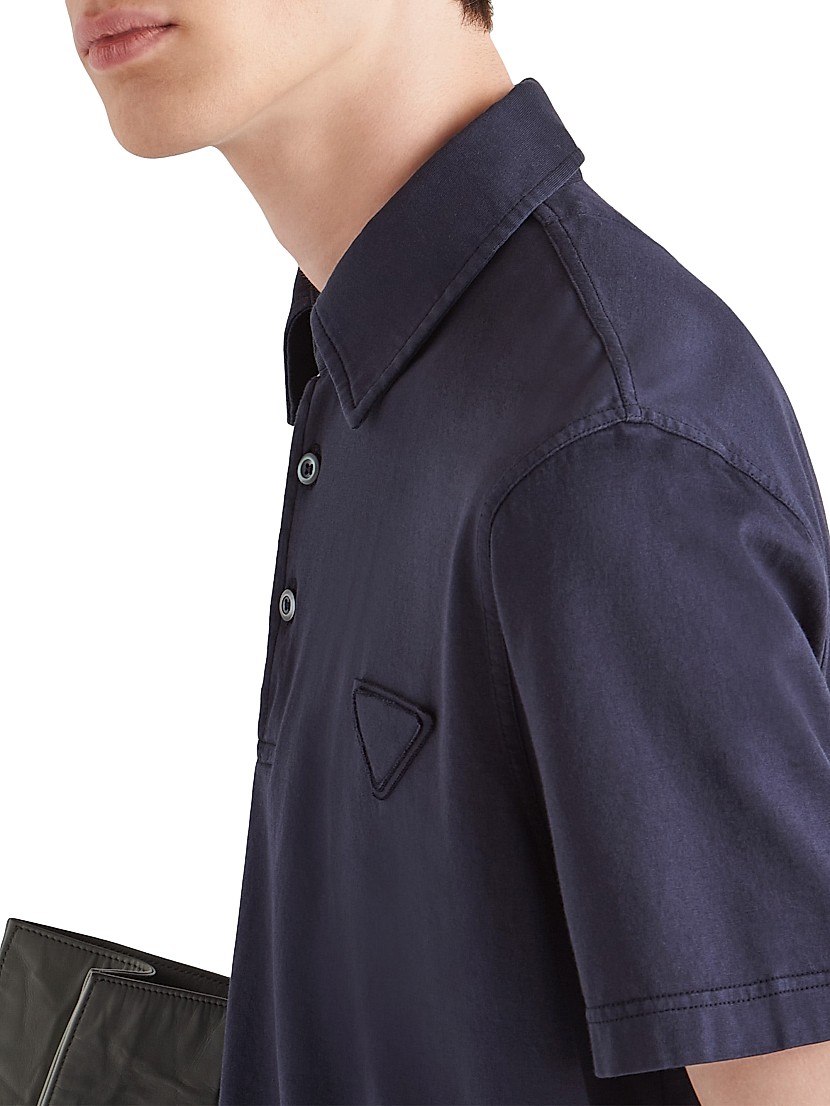 Shop Prada Short-Sleeved Cotton Polo Shirt | Saks Fifth Avenue Shop Prada Short-Sleeved Cotton Polo Shirt | Saks Fifth Avenue