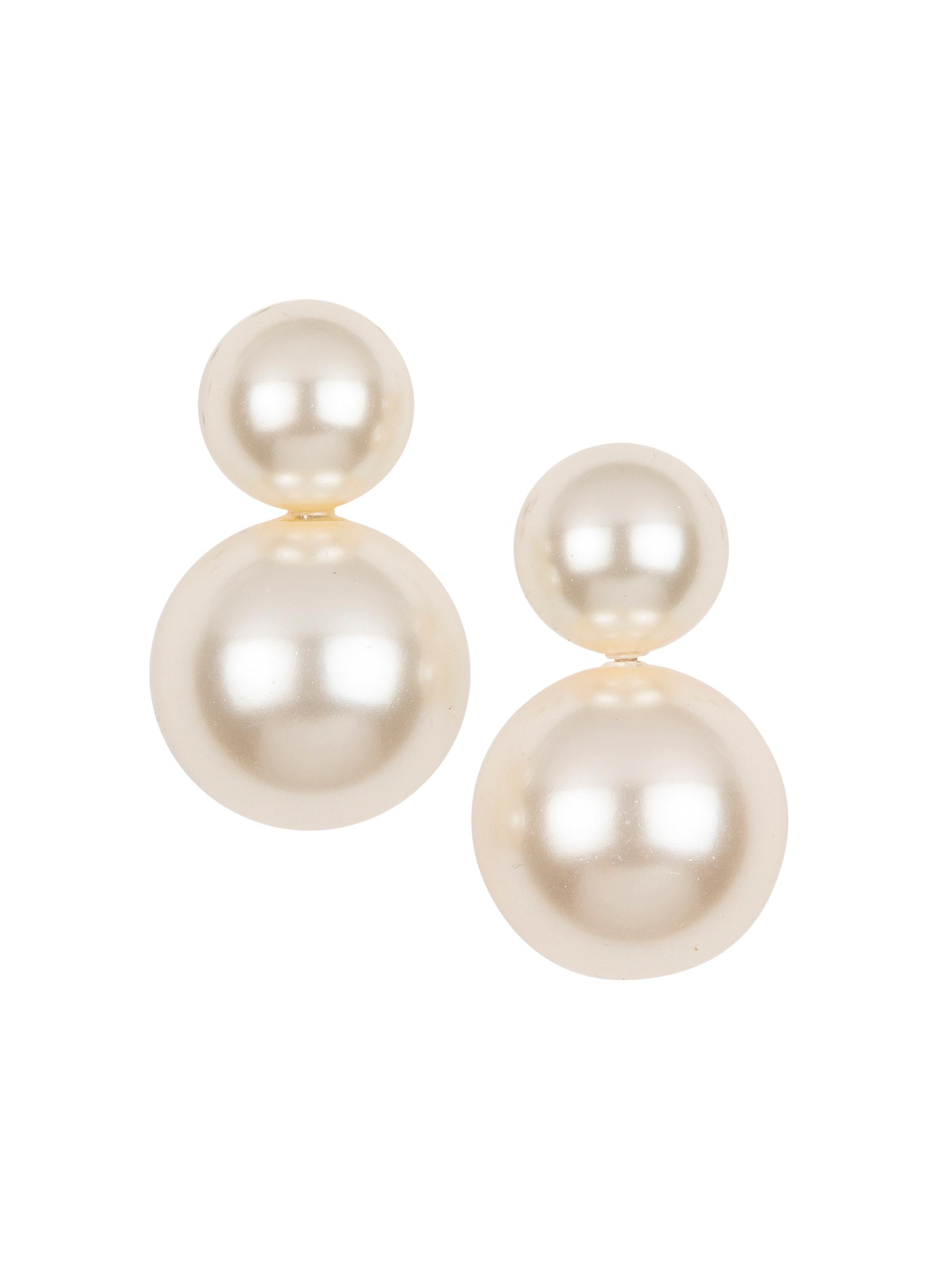 Jennifer Behr Women's Iris 18K Gold-Plated & Faux Pearl Stud Earrings - Pearl