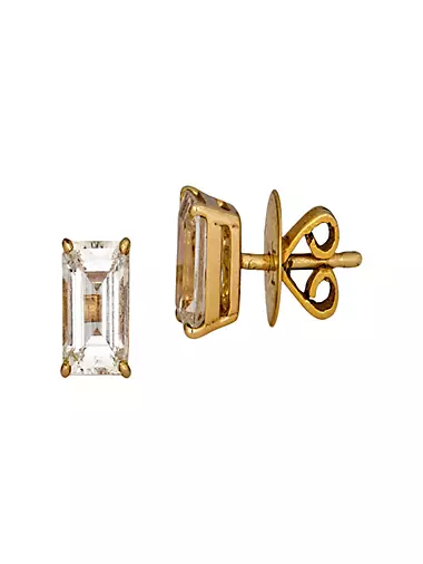 14K Yellow Gold & 0.46 TCW Diamond Stud Earrings