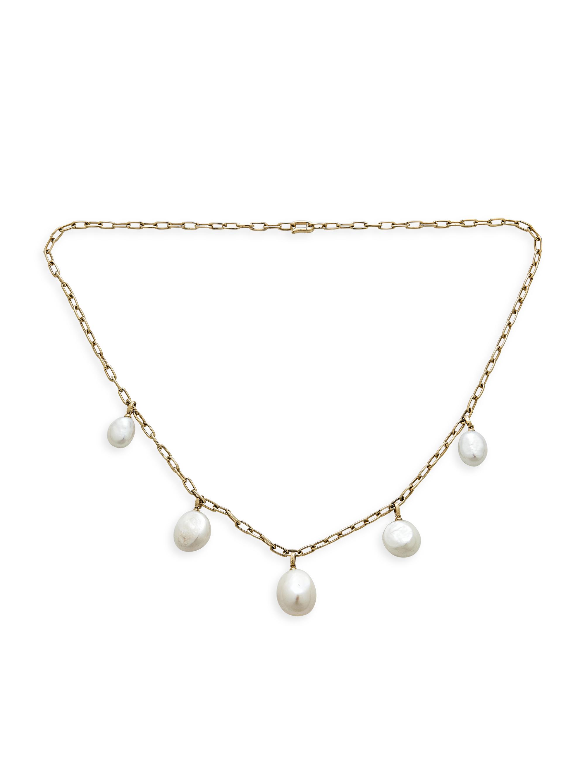 Atlas Fine Women's 14K Yellow Gold & Freshwater Pearl Necklace - Gold