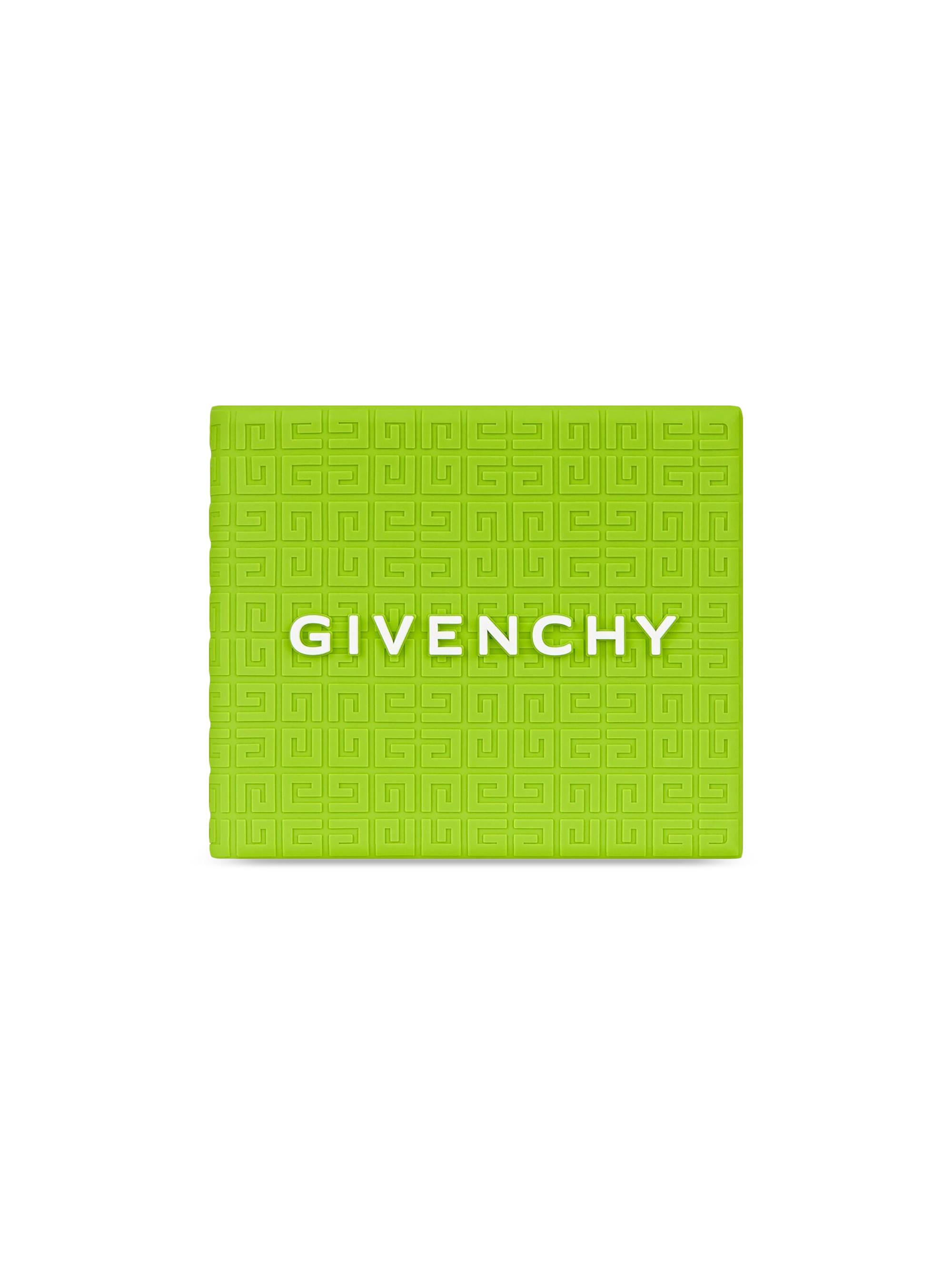 Givenchy Men's Bifold Wallet in 4G Rubber - Citrus Green