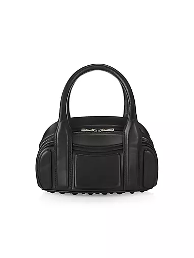 Small Roc Leather Top-Handle Bag