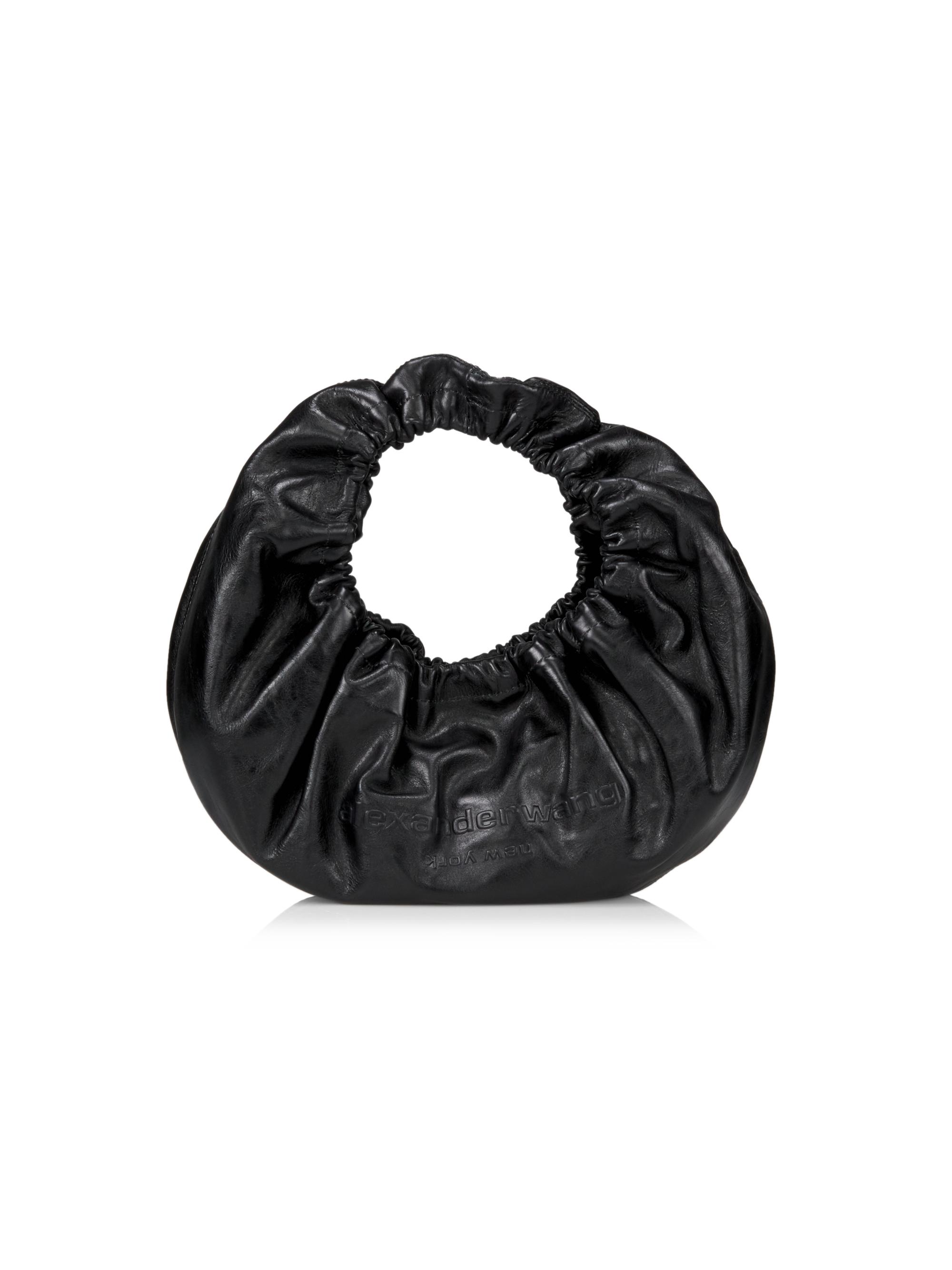 Alexander Wang Women's Crescent  Patent Leather Top-Handle Bag - Black