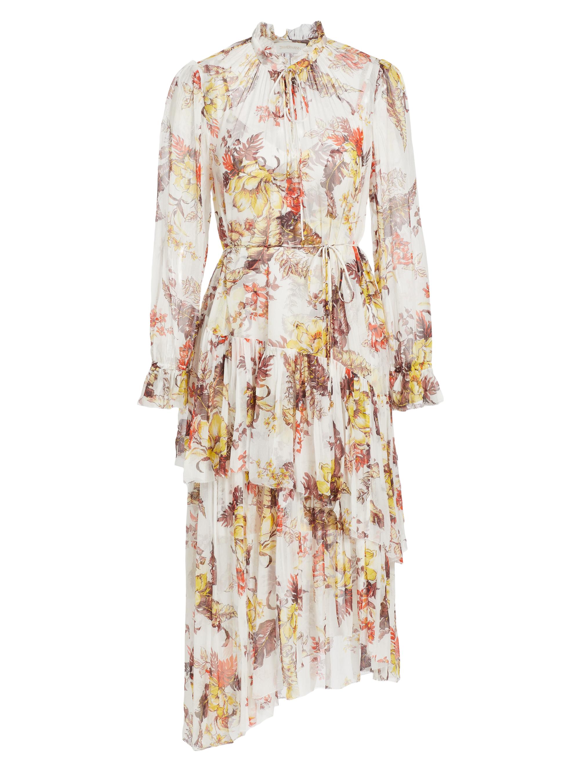 【Zimmermann】Devi フローラルプリント ギャザードレス Zimmermann Devi Floral Maxi Dress | Saks Fifth Avenue