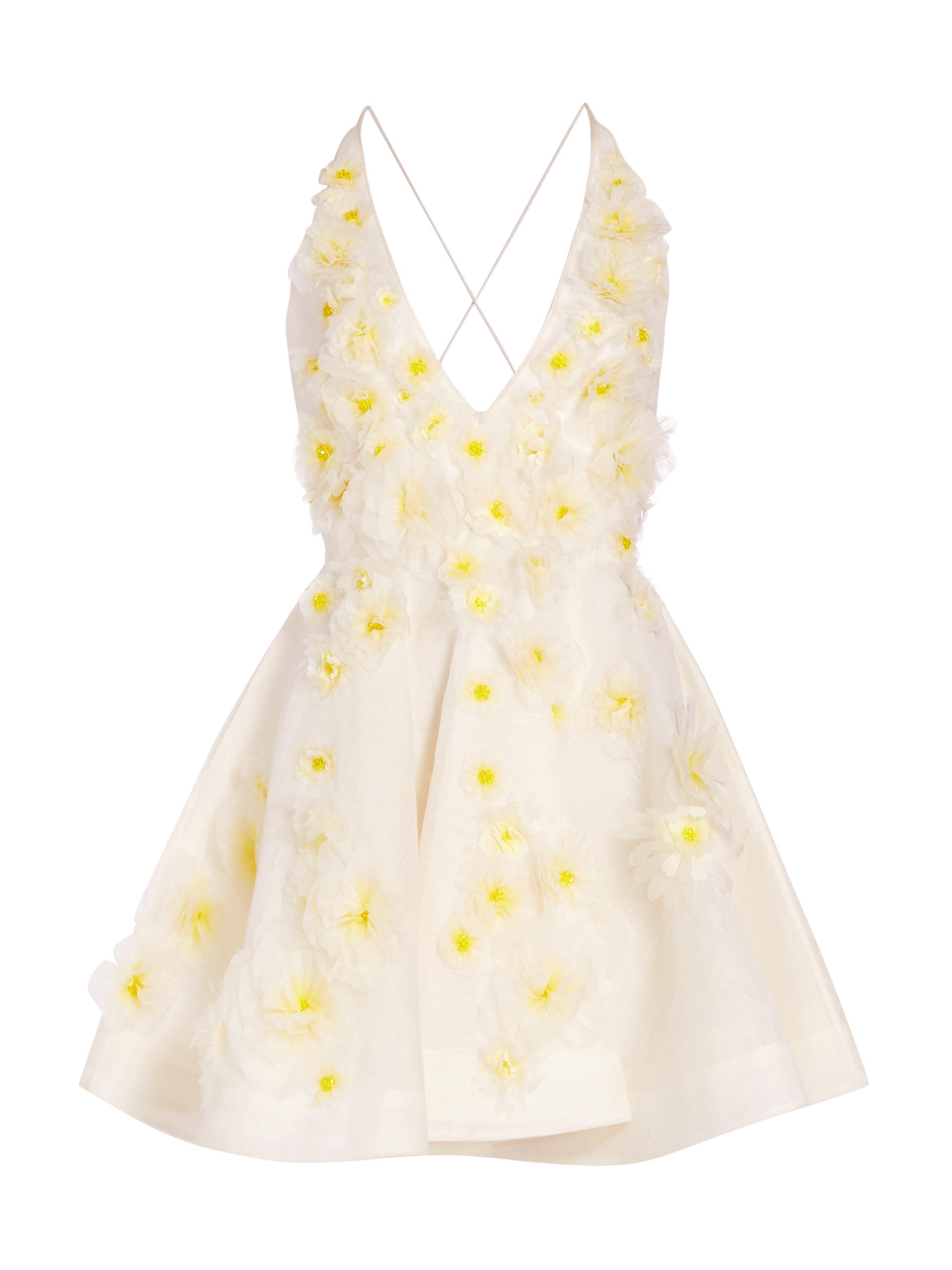 Zimmermann Women's Matchmaker Daisy Linen-Silk Minidress -