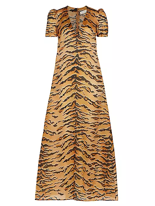 Zimmermann - Matchmaker Tiger-Print Silk Maxi Dress