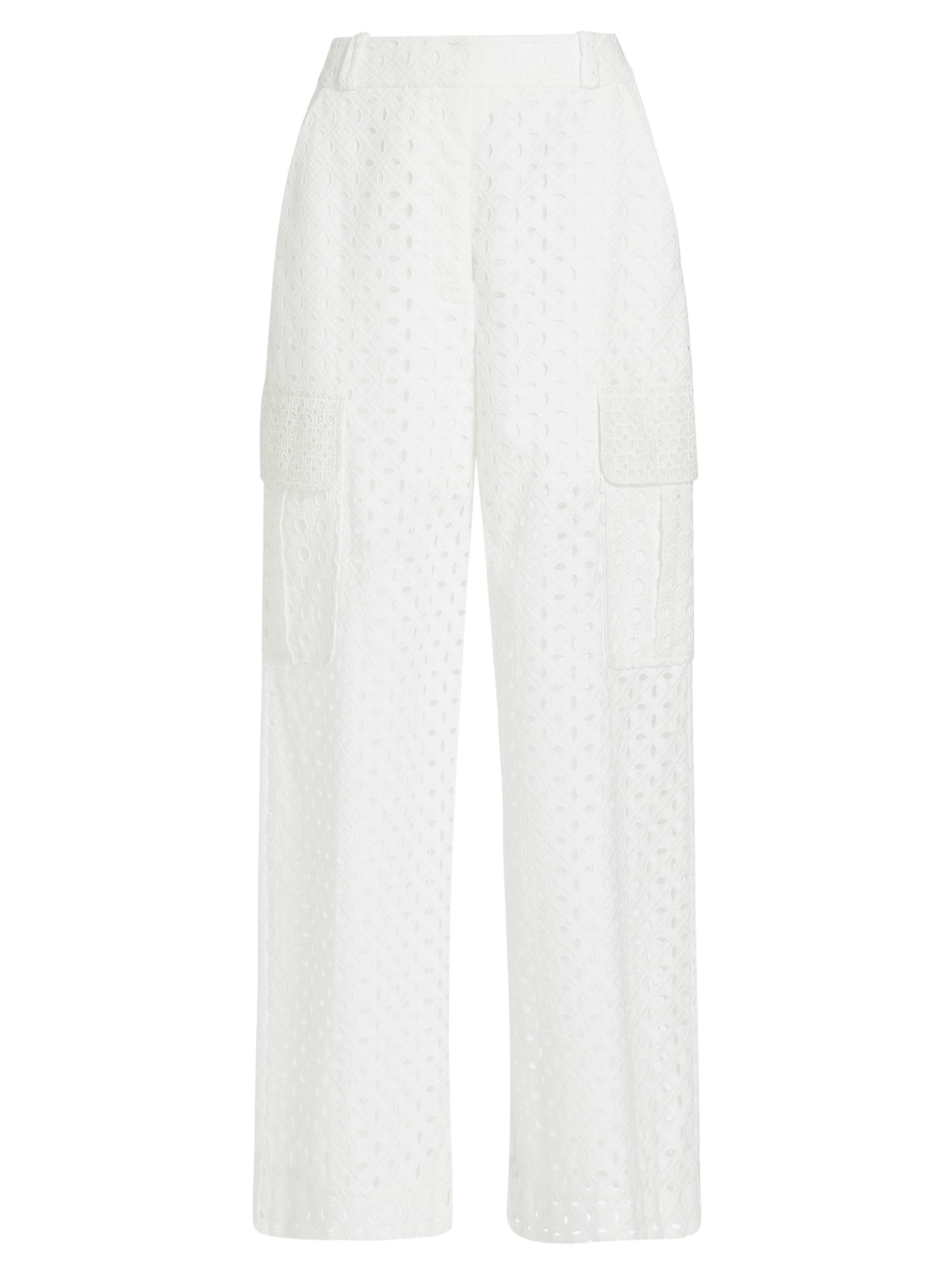 Zimmermann Matchmaker Wide-Leg Cotton Eyelet Pants Saks Fifth