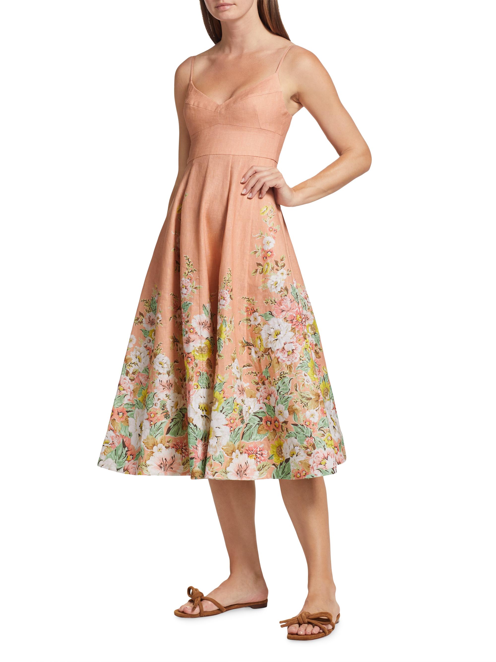 knee length dresses for ladies Zimmermann Matchmaker Midi Dress