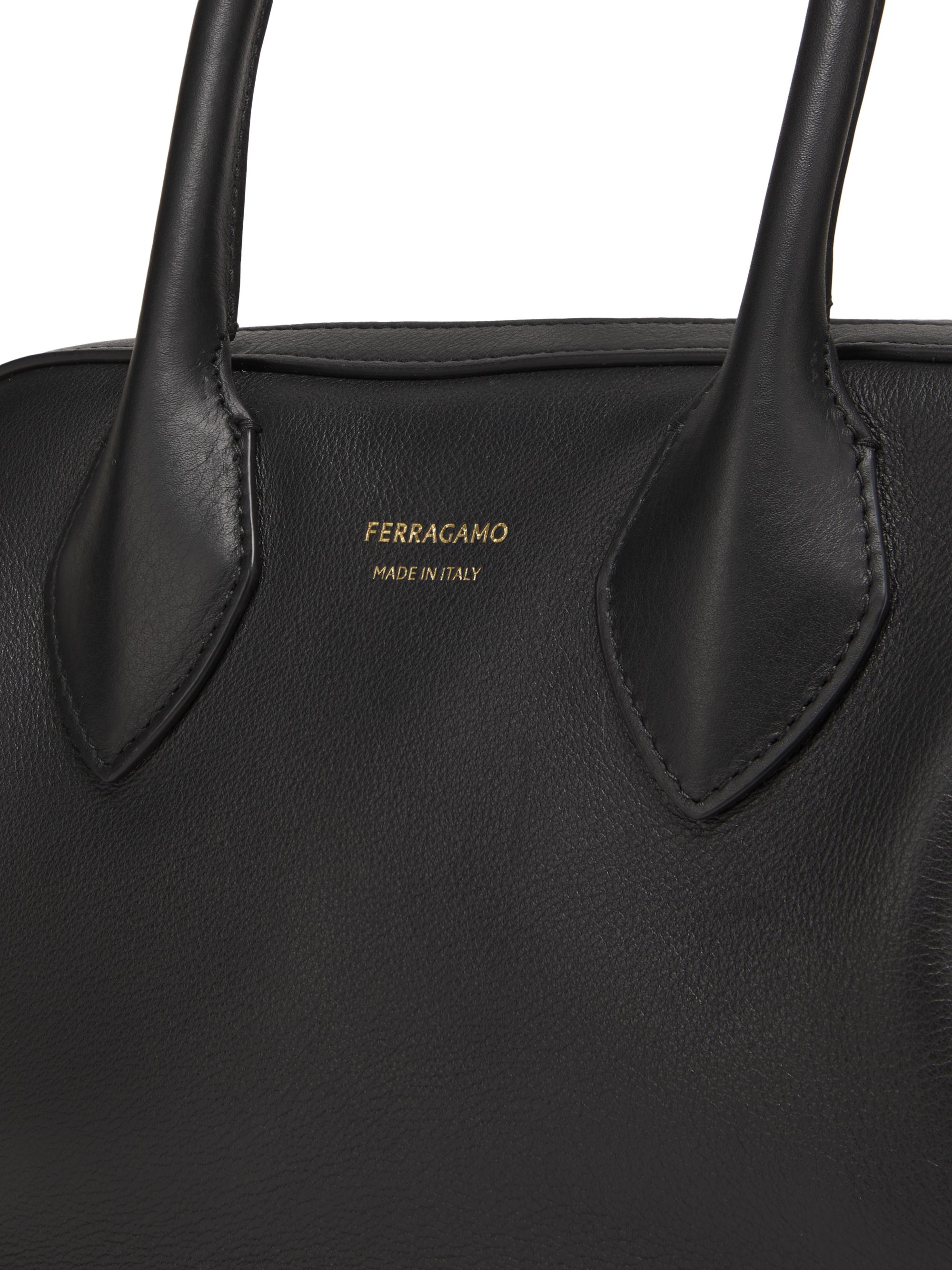 FERRAGAMO Star Leather Top-Handle Bag | Saks Fifth Avenue
