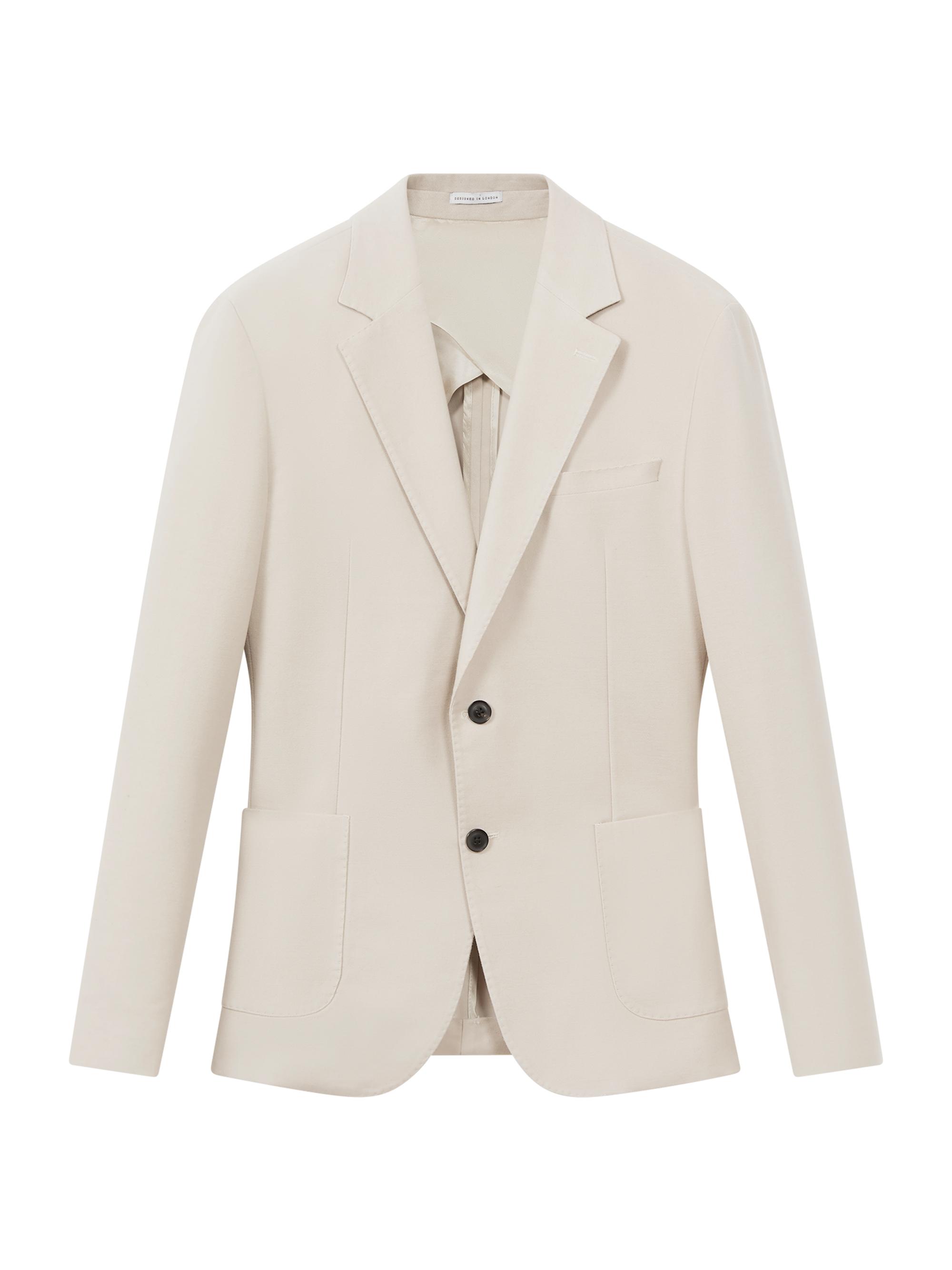 Reiss Men's Grove Two-Button Blazer - Stone