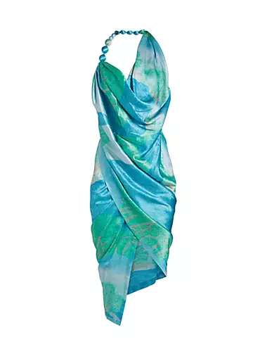 Iluka Silk Draped Maxi Dress