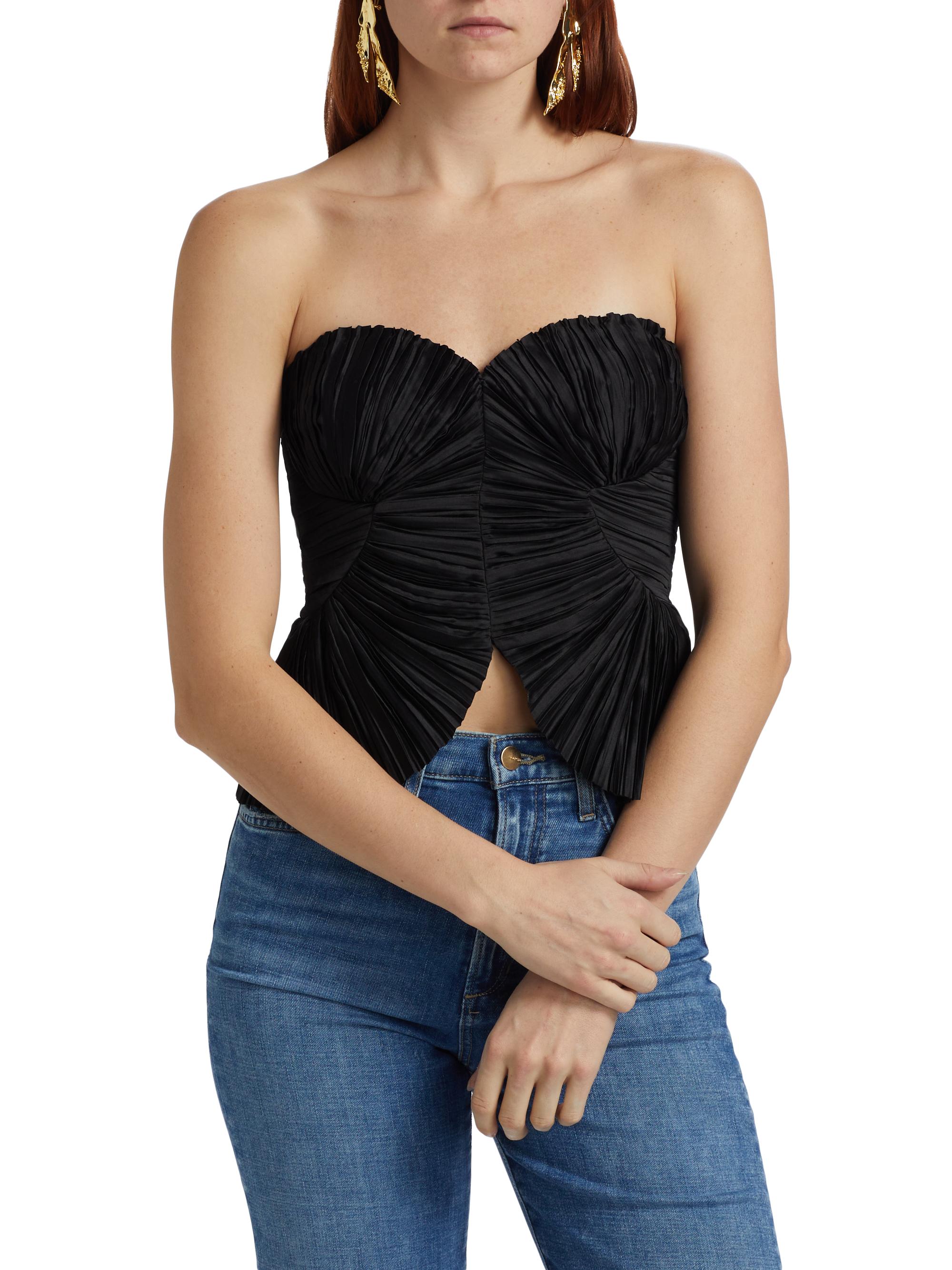 Cult Gaia Jace Metallic Bustier Top | Saks Fifth Avenue